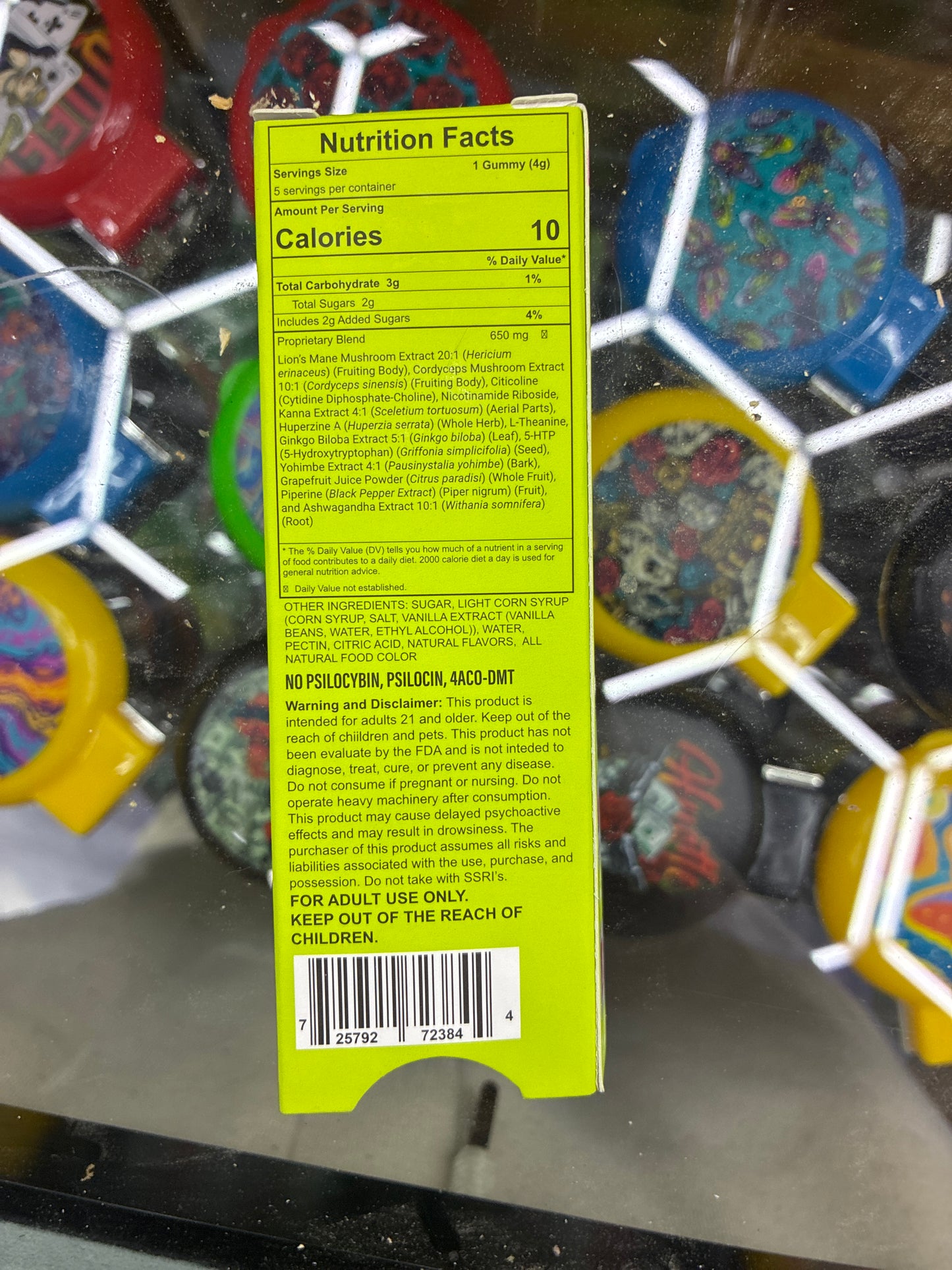 Drip dream mind melting mushroom gummies 5ct strawberry slime