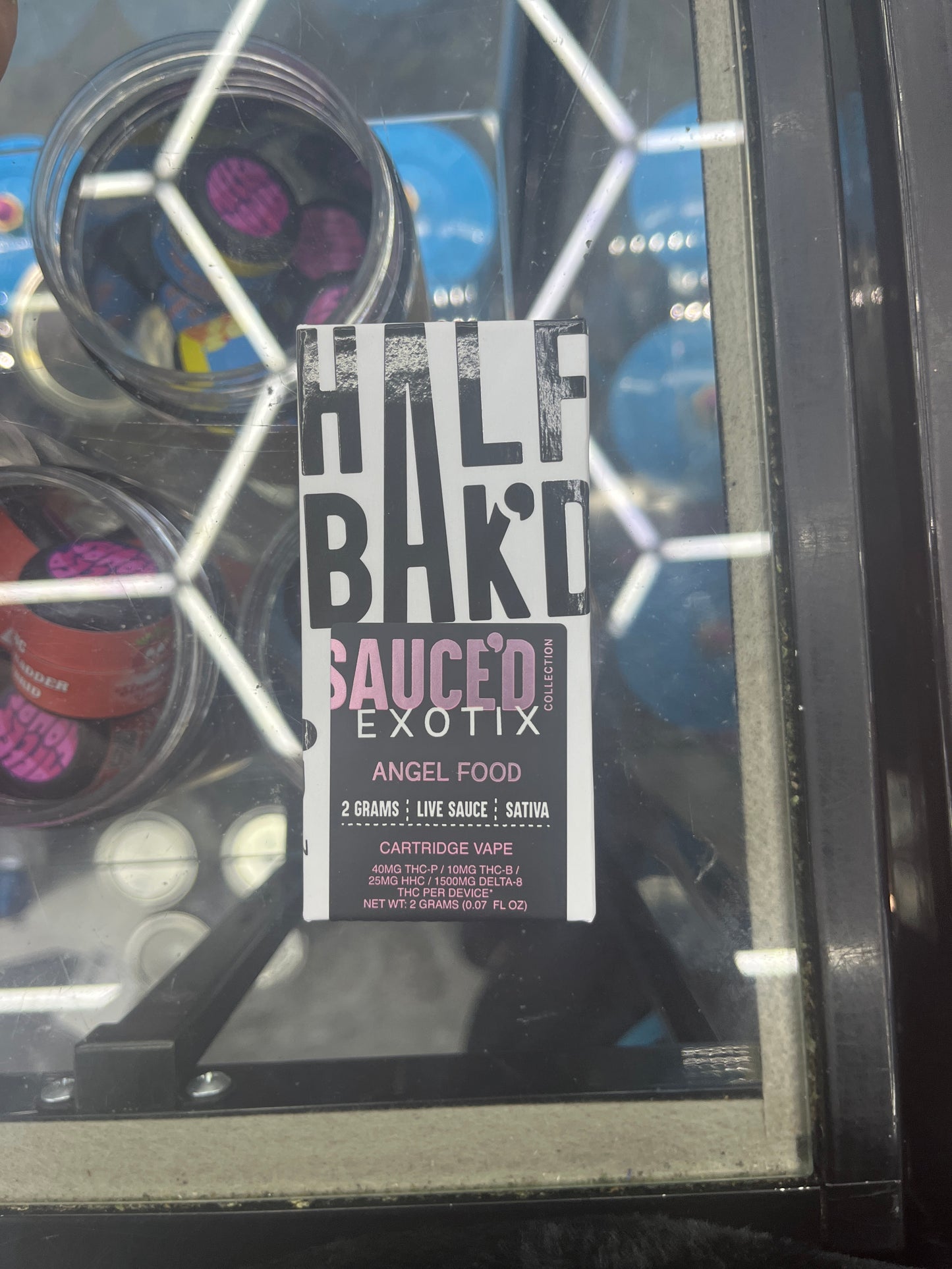 Half bakd 2g live sauce cartridge angel food sativa
