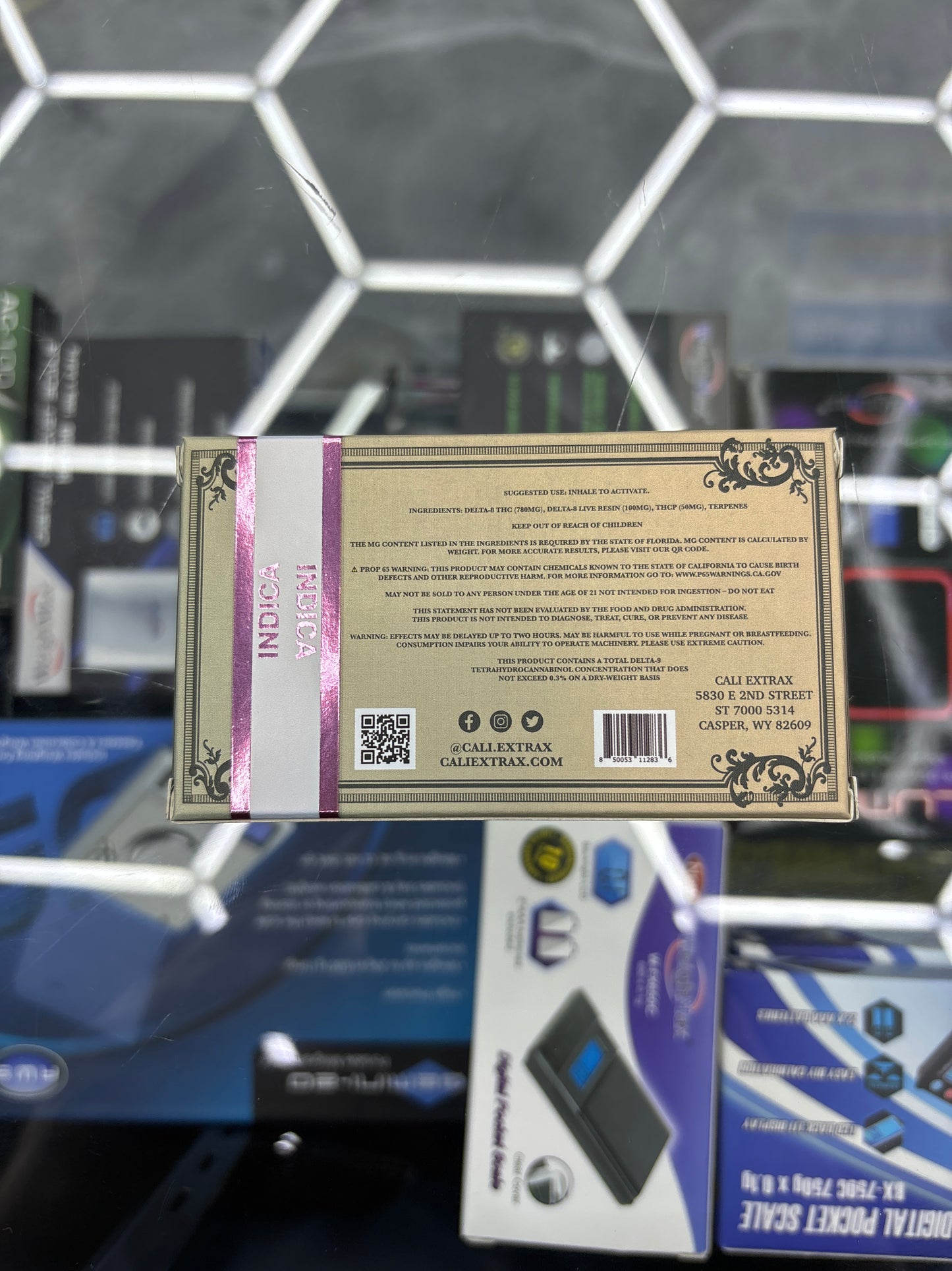 Cali loose change white, cherry gelato, 1G disposable indica