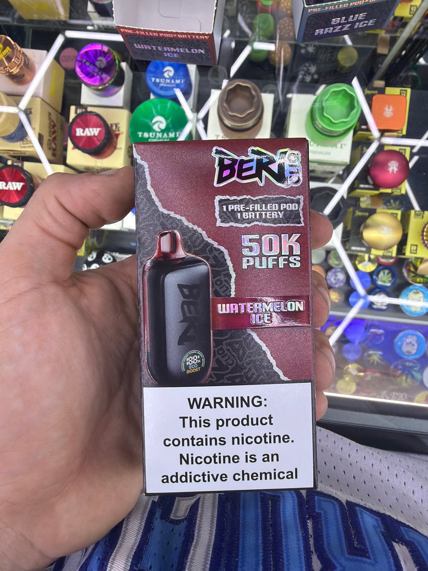Beri Cliq 50K Puffs Pod + Kit Watermelon Ice