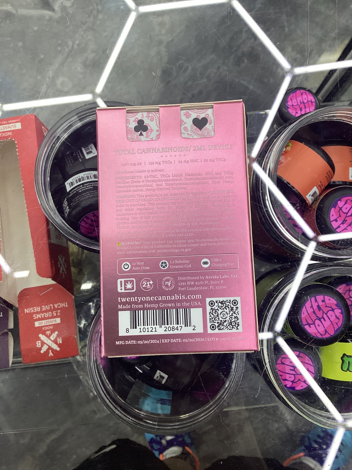 21 cannabis pink runtz hybrid 2ml disposable