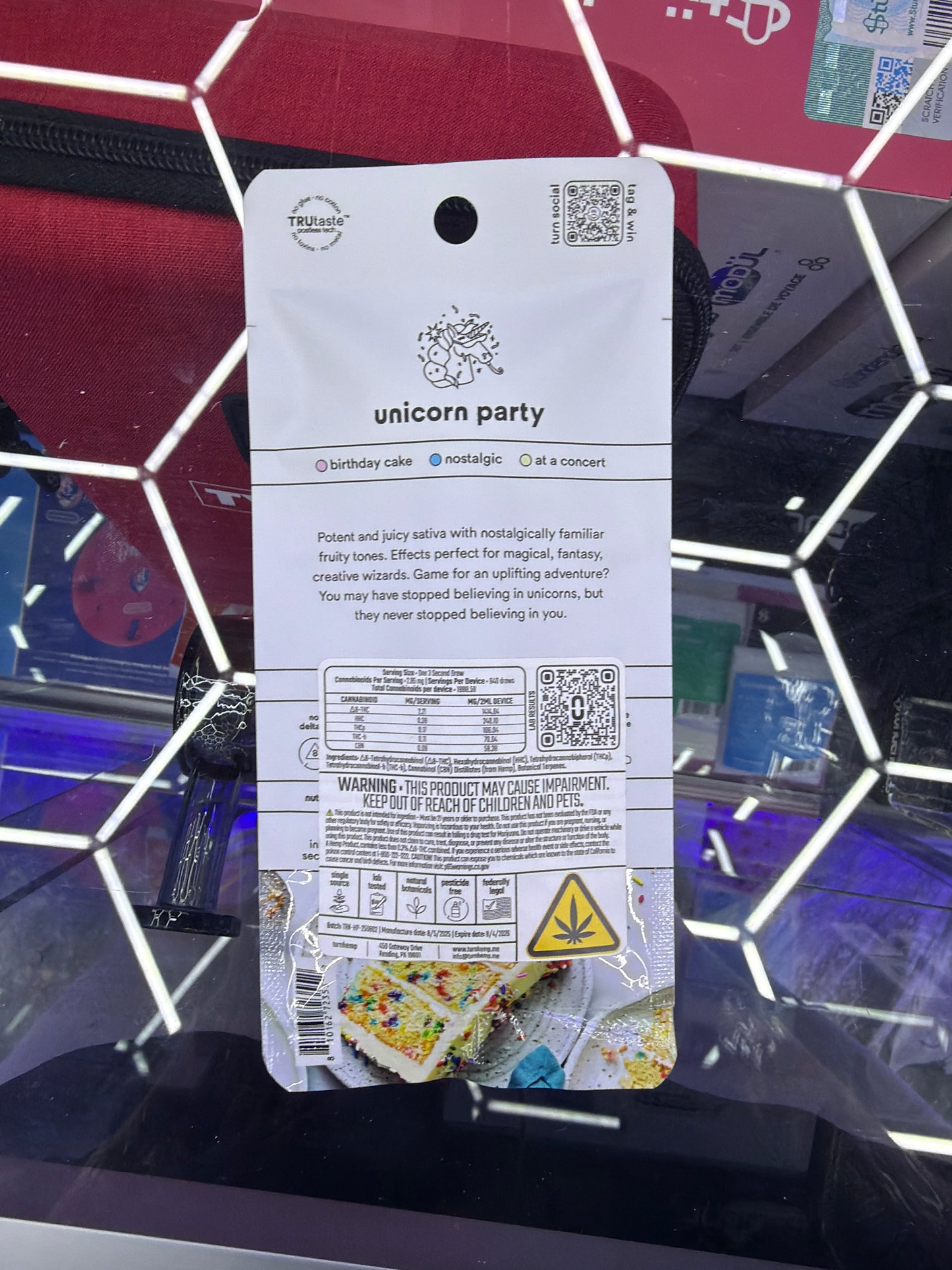 Turn Thcp botanica blends 2g disposable Sativa Unicorn Party