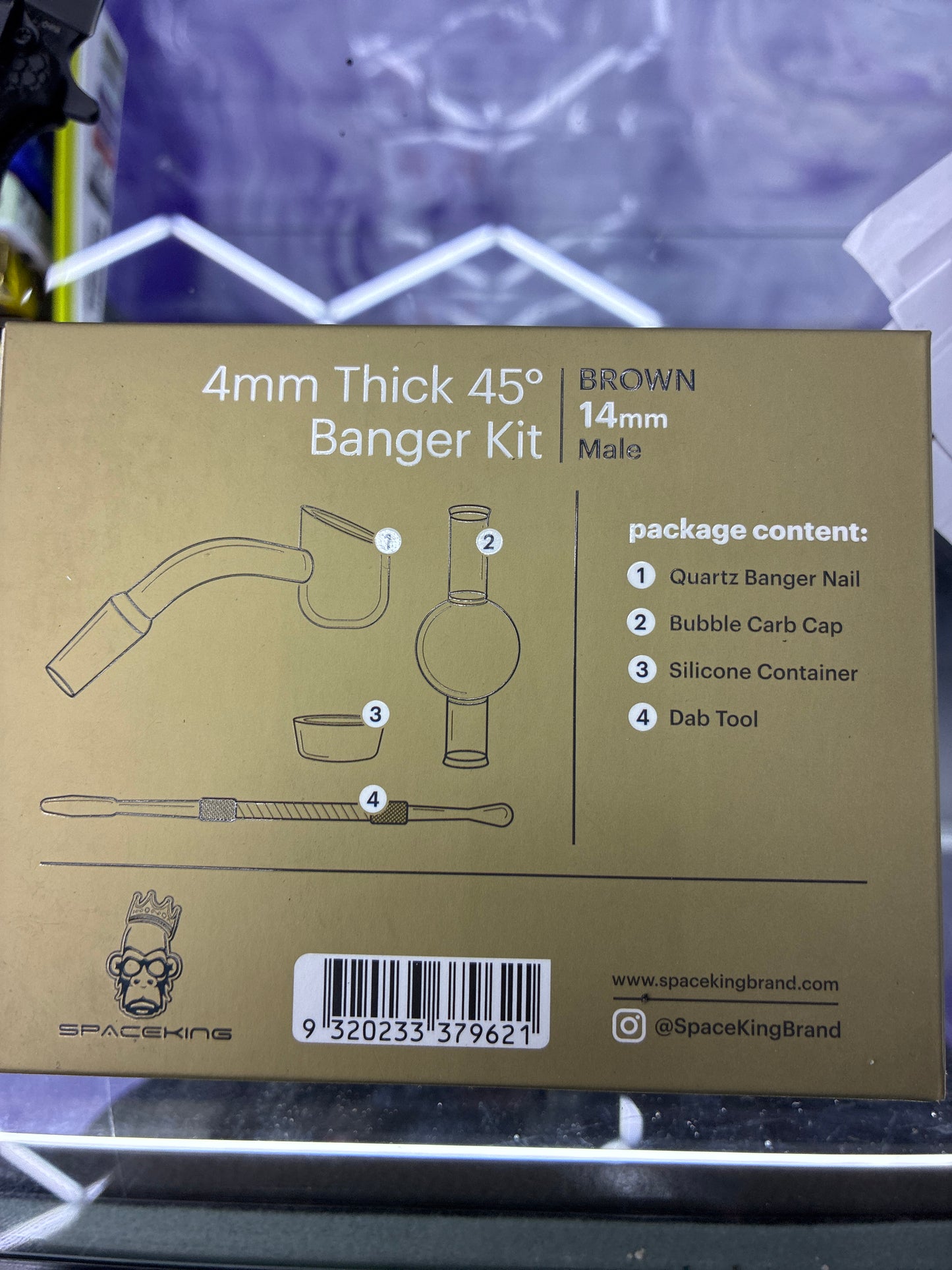 Spaceking 4mm thick 45’ banger kit