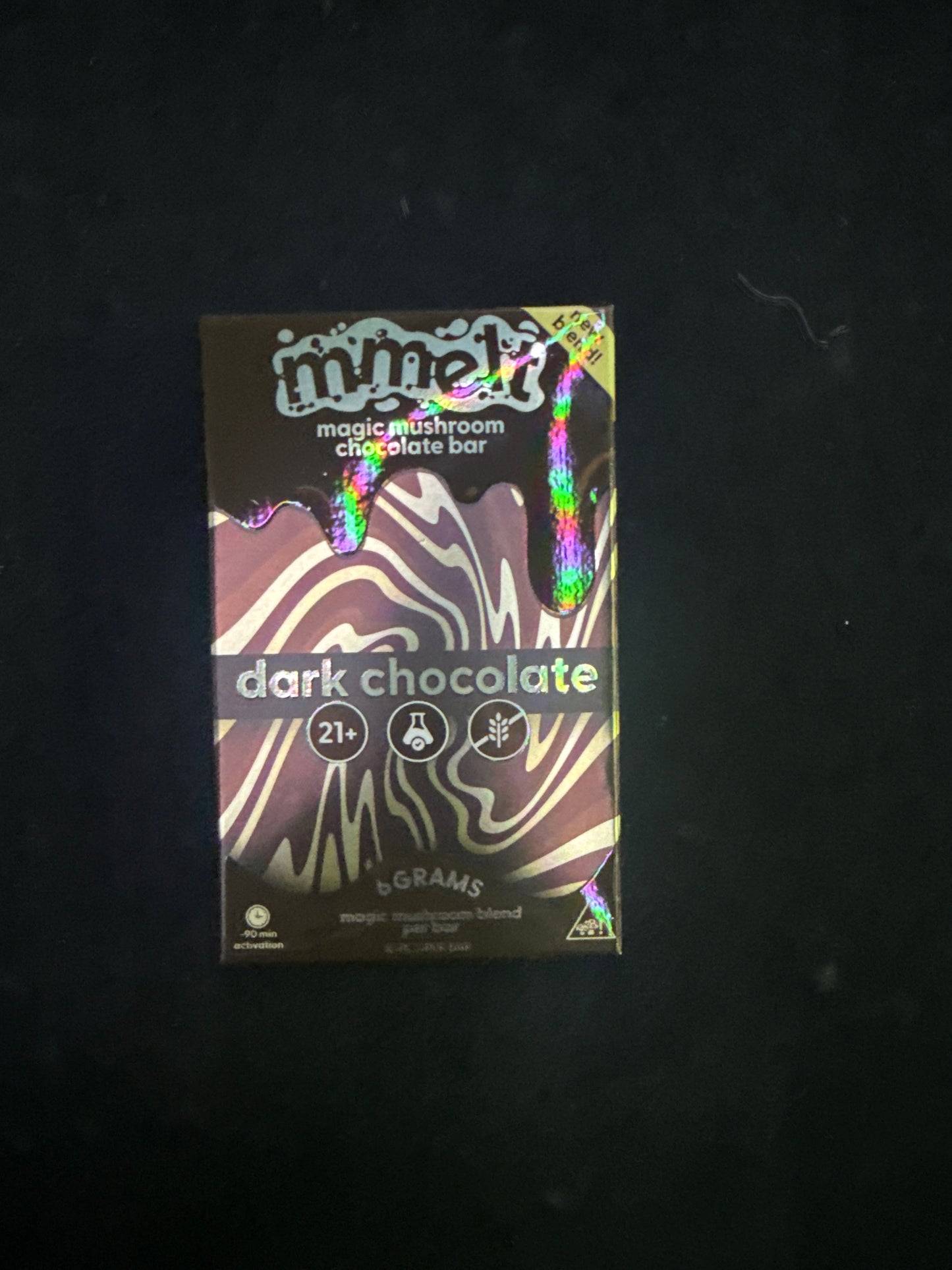 Mmelt magic Shrum chocolate bar 6g krunch Dark Chocolate