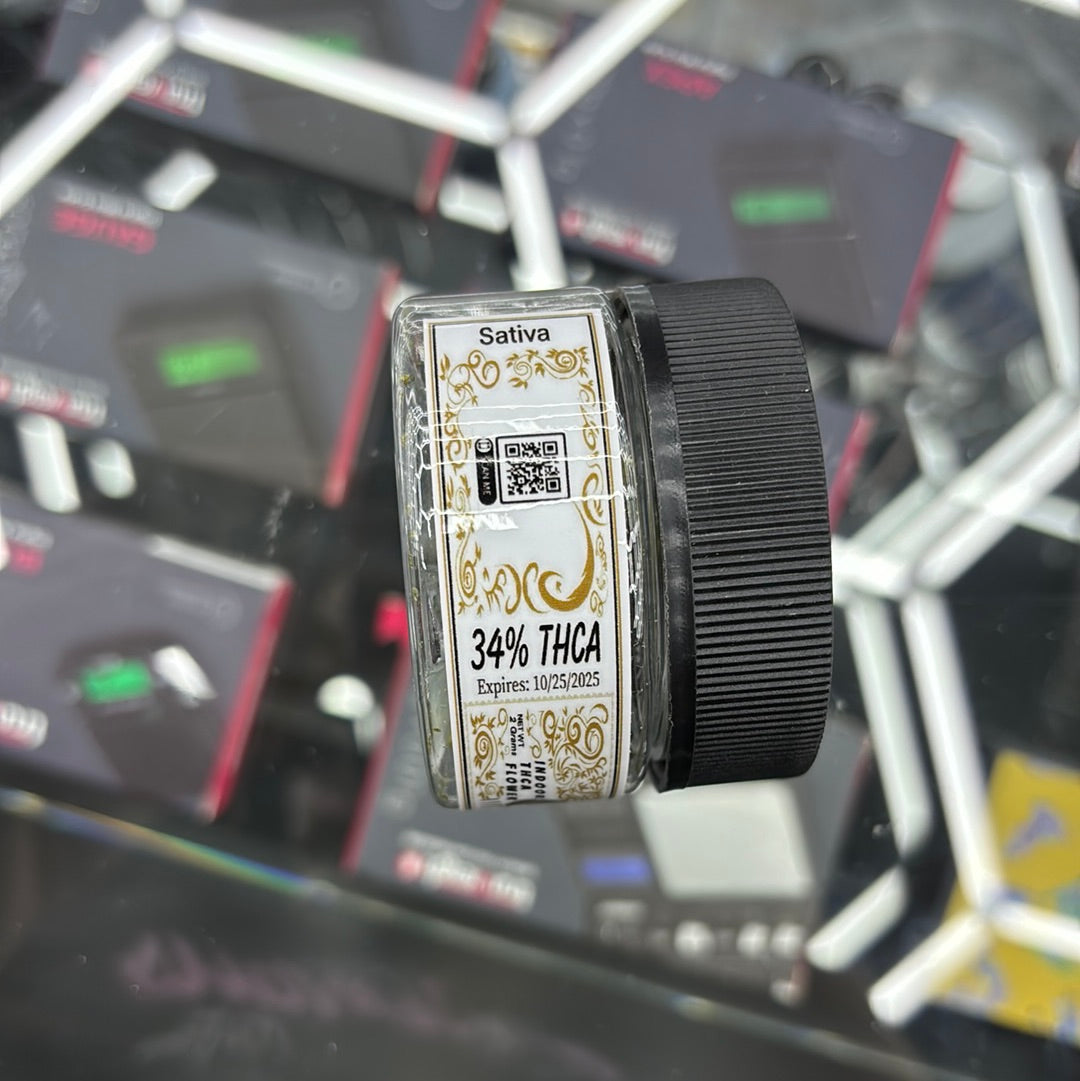 Chronic hemp indoor THC, a flower sativa