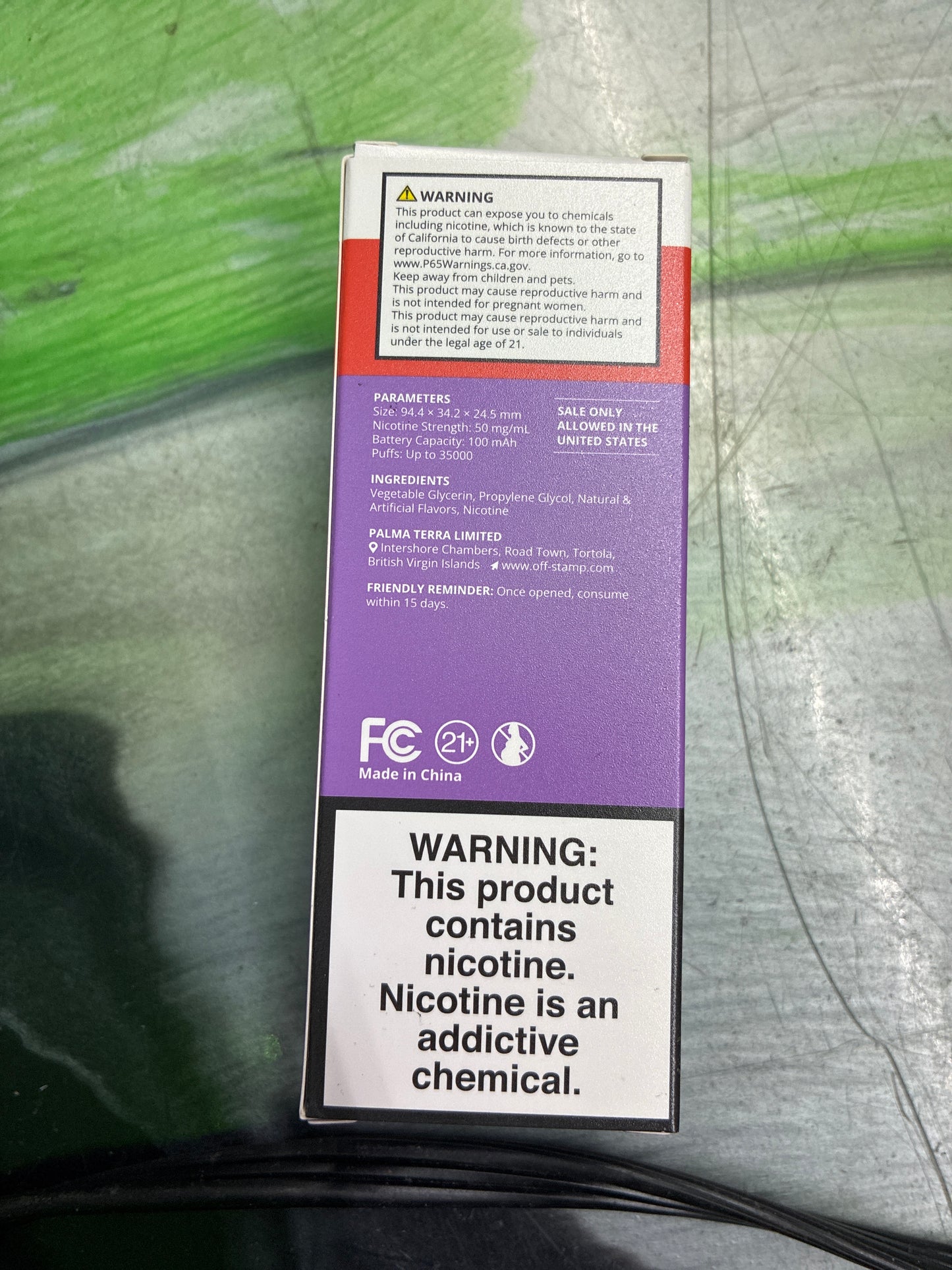 Off stamp winter mint pod 35k