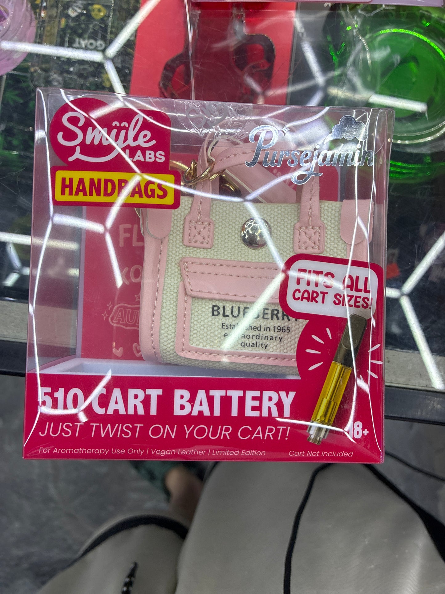 Smyle labs handbags 510 cart battery pink Burberry bag