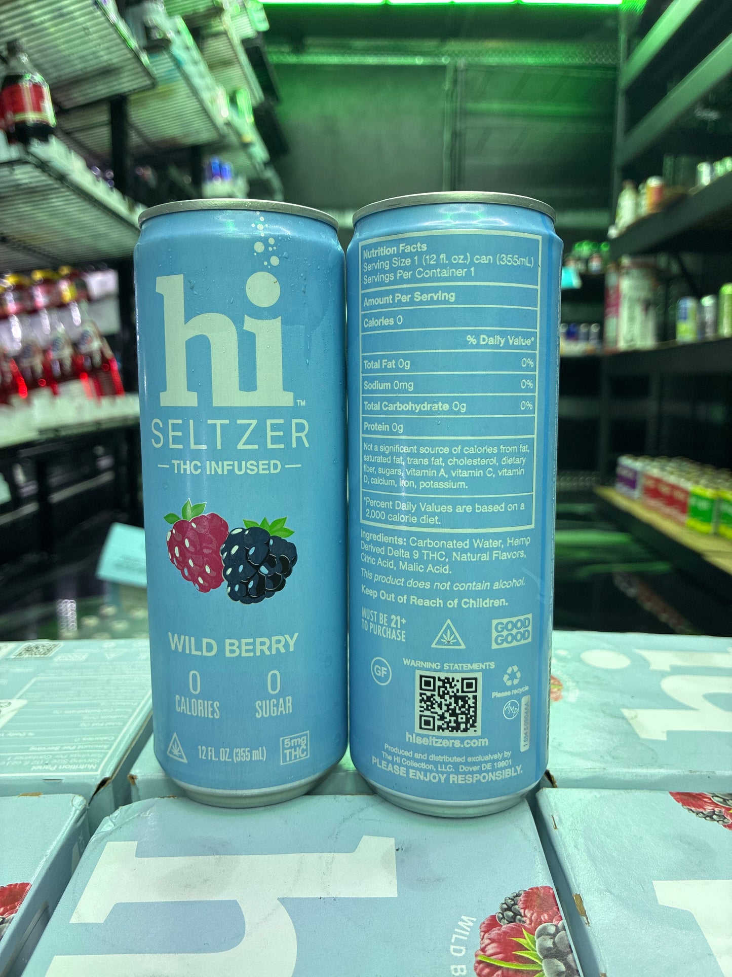 Hi Seltzer THC 5mg Wild Berry