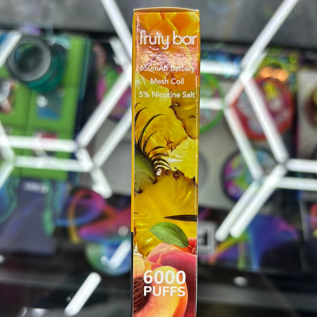 Fruity bar, 6000 peach, pineapple, mango