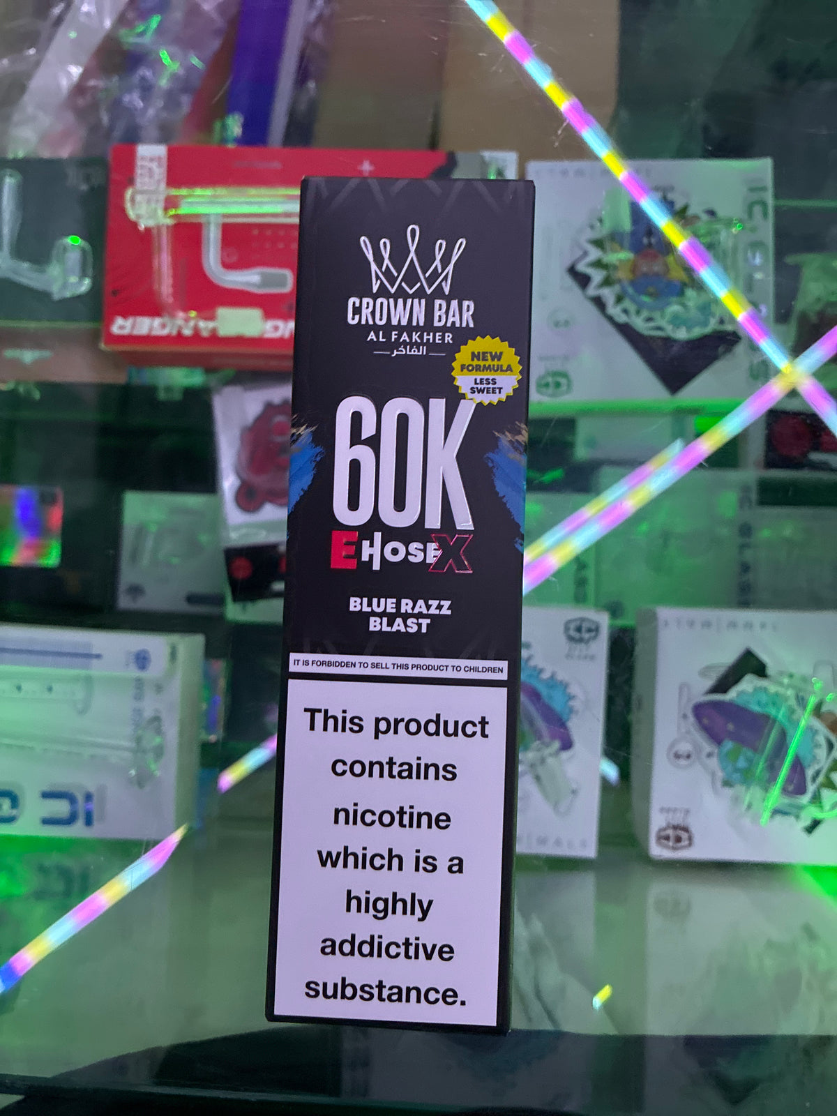Al fakher crown bar 60k EhoseX Blue razz blast