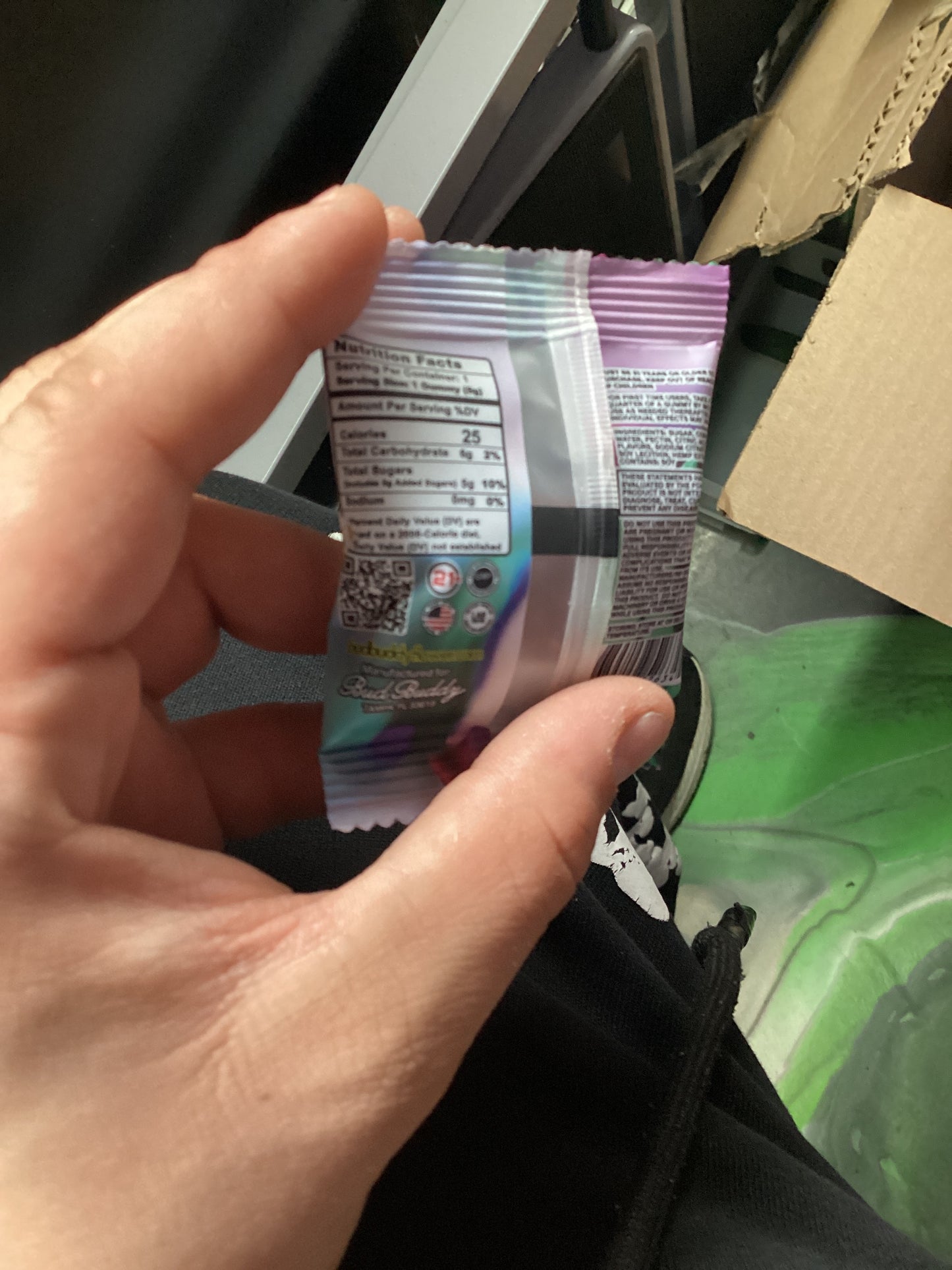 Bud buddy, East Coast collection, razz blaze indica 1200 mg thcp gummy’s