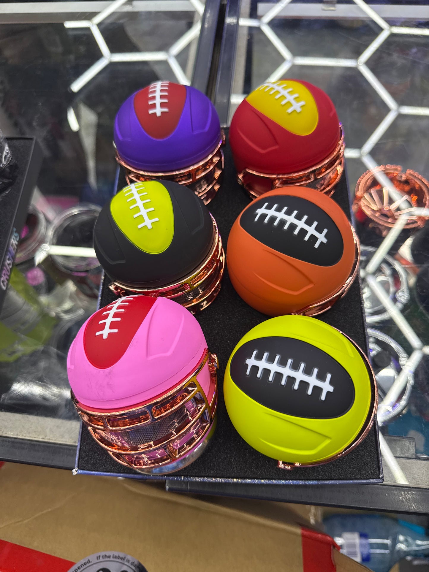 Crusher grinder football helmet