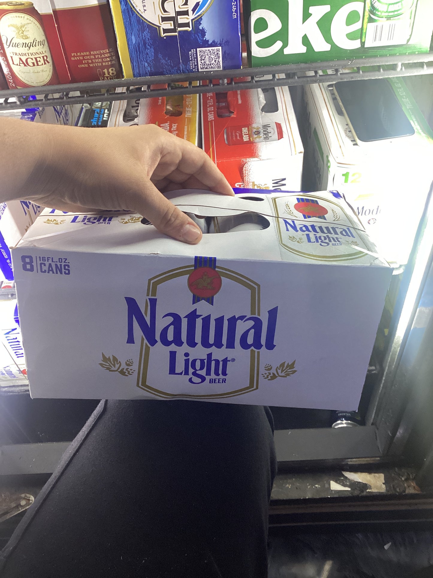 Natural light 8 pack cans 16oz