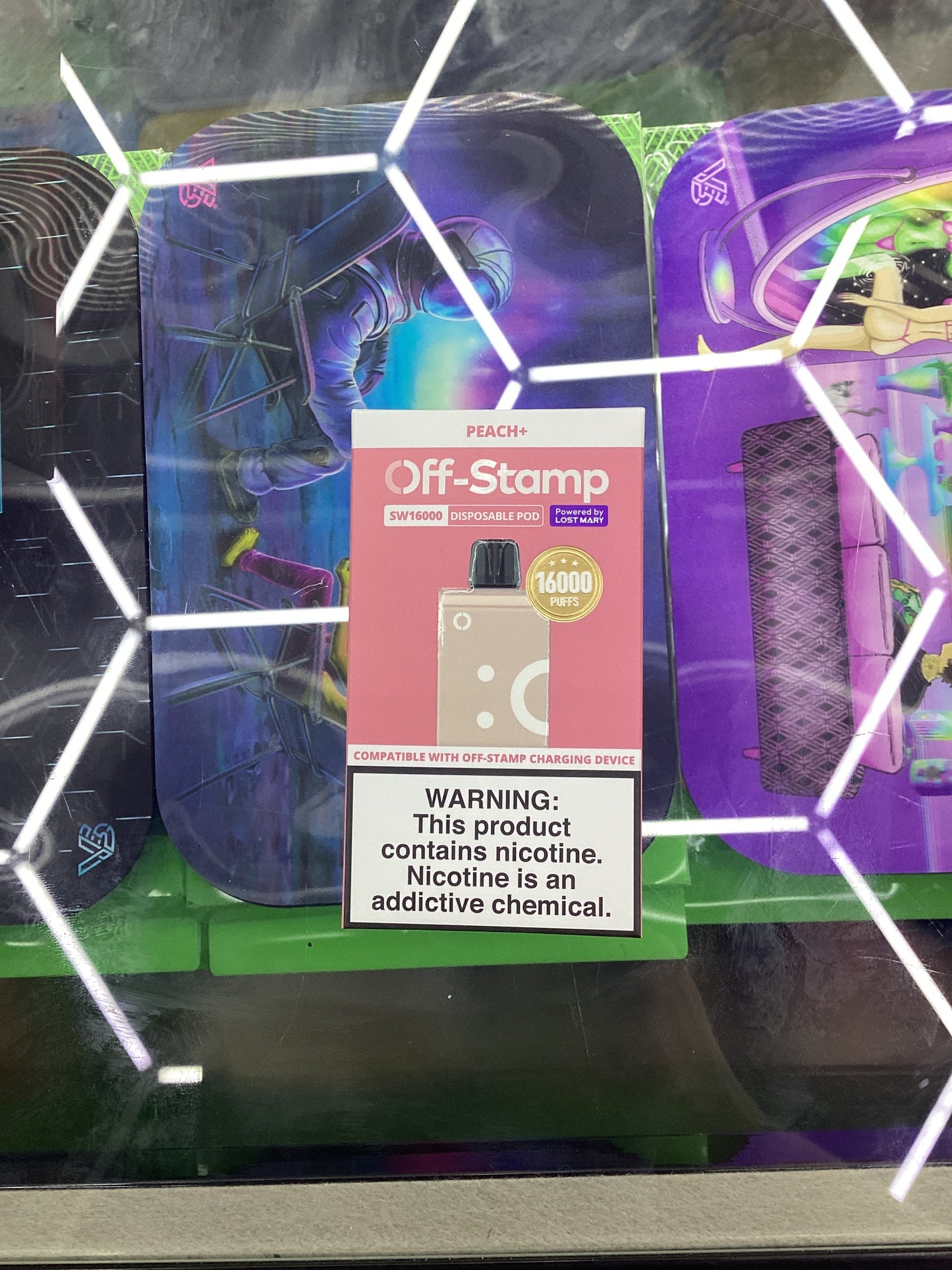 Off stamp pod peach +