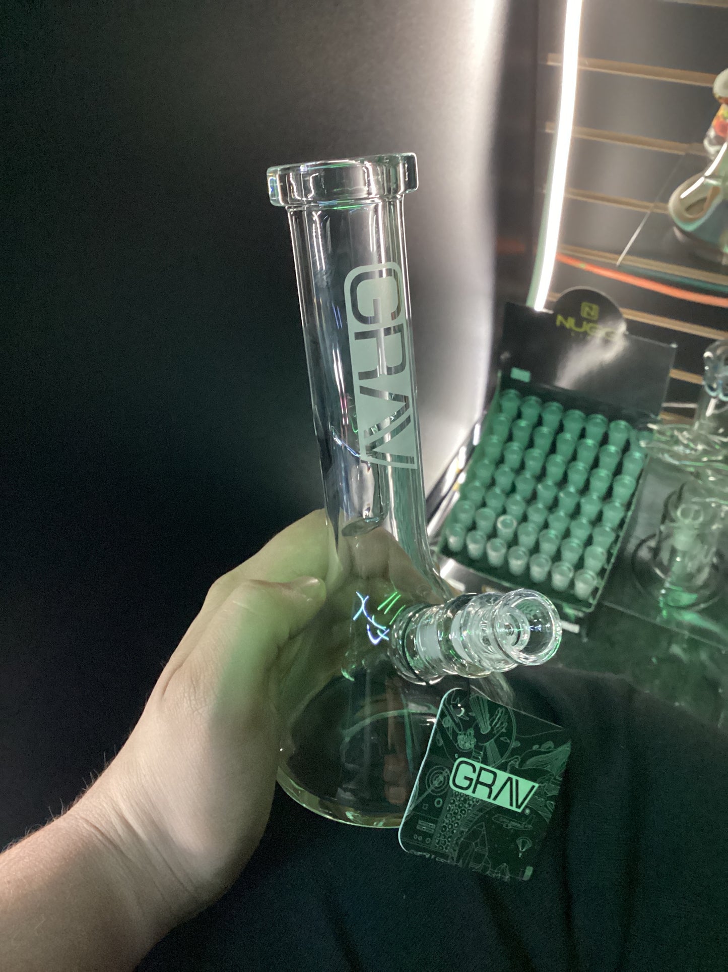 Grav small beaker water pipe