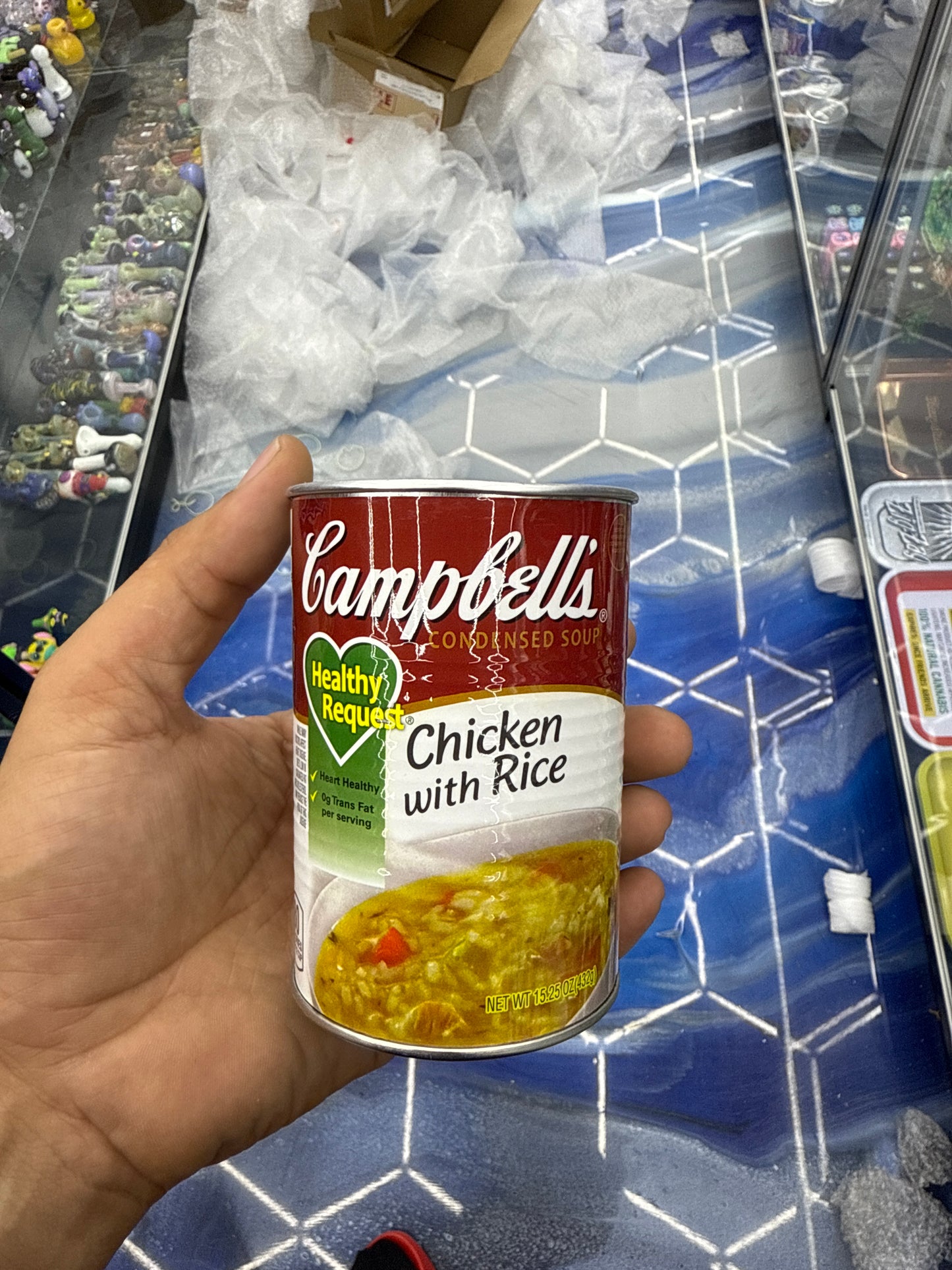 Campbells chicken with rice big stash jar soup