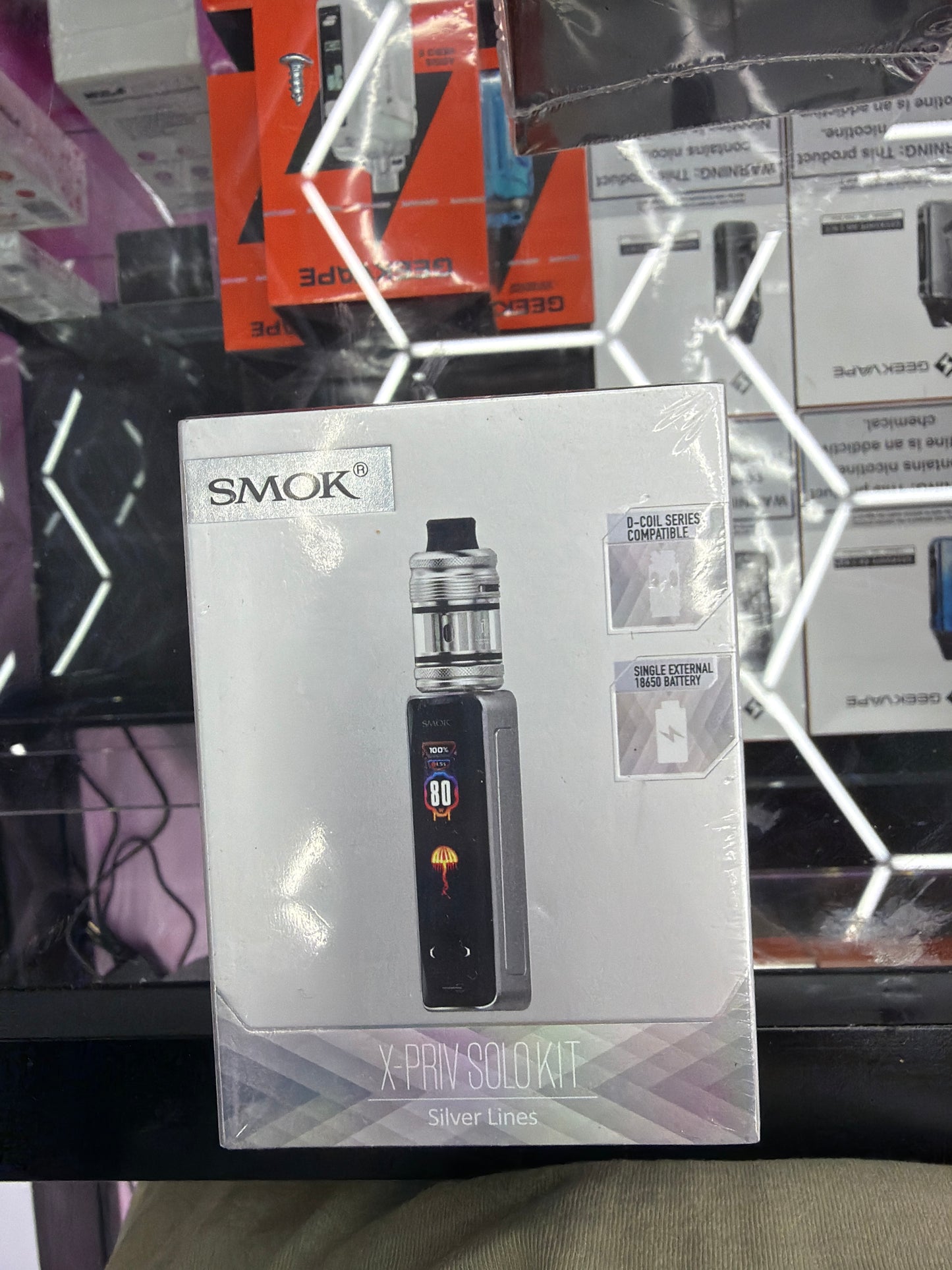 Smok X- priv solo kit silver lines