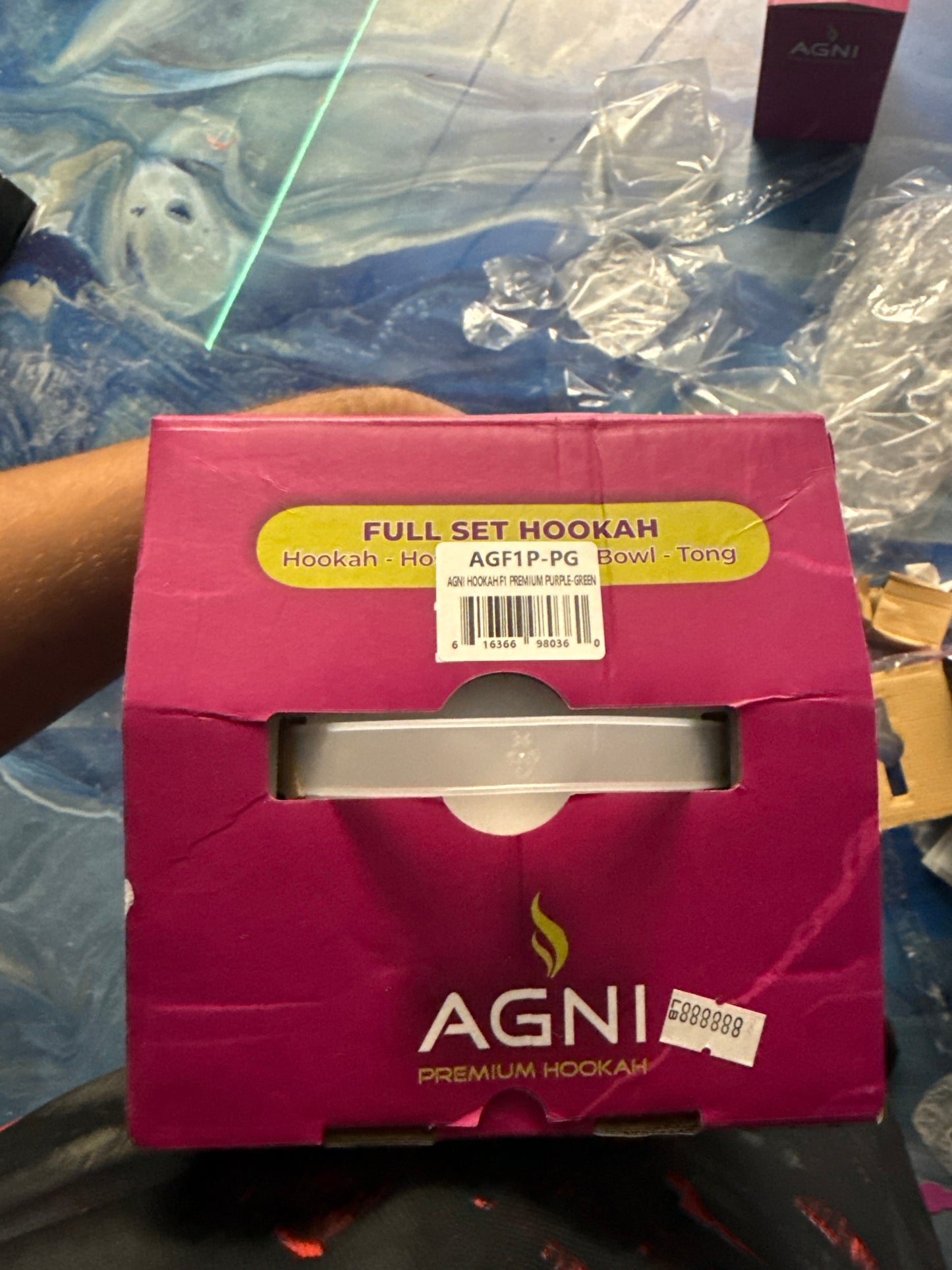 Agni premium hookah f1 green