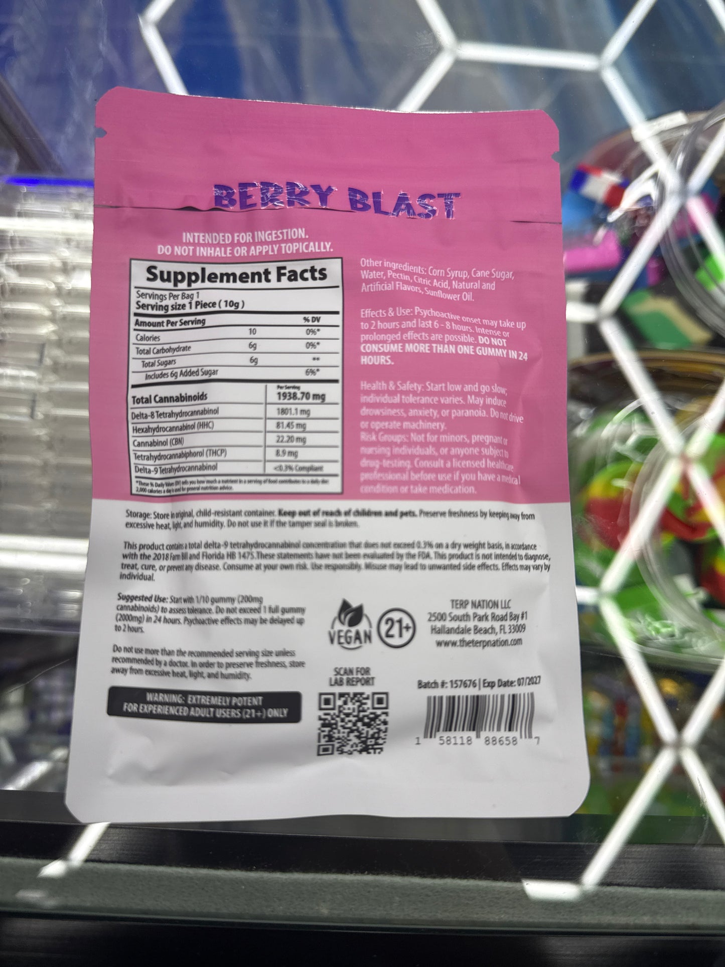 Smakd THC gummies berry blast 5 count