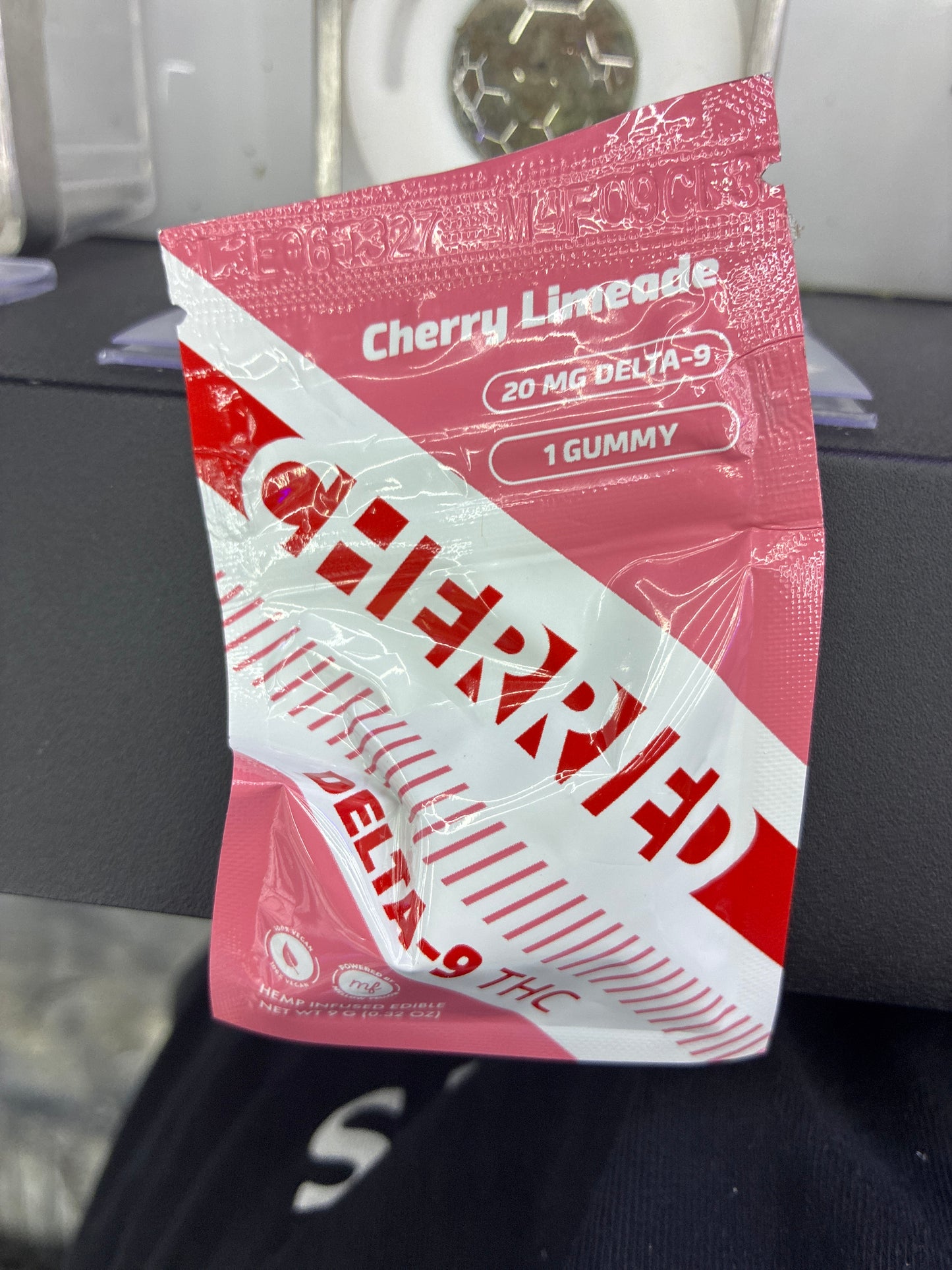 Cherried d9 20mg gummy cherry limeade