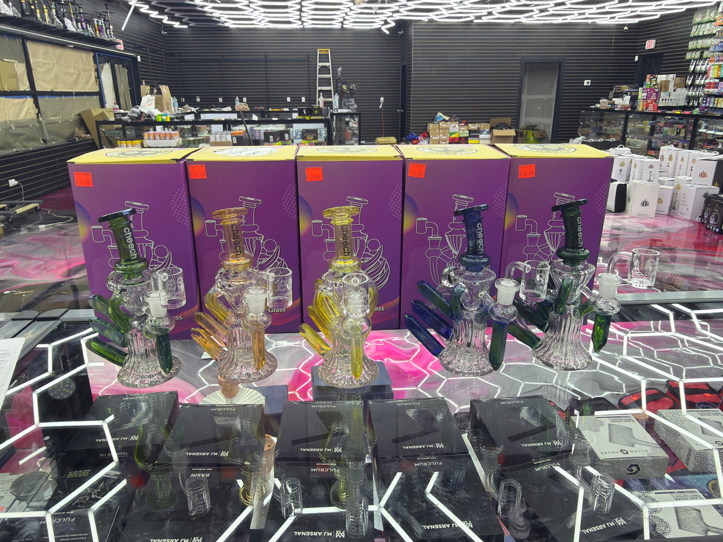 CHEECH WATER PIPE che-251 Mini Scythe Lizard Rig