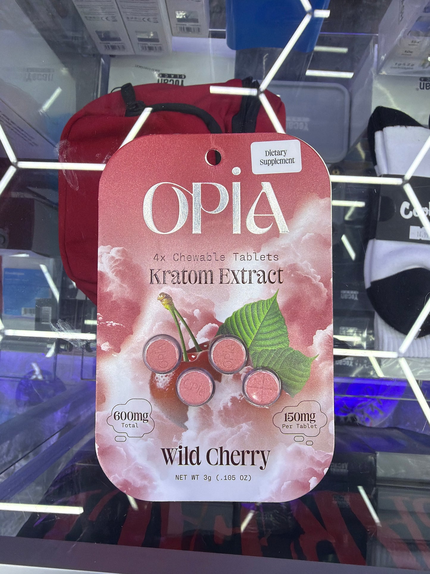 Opia kratom extract 150mg per 4ct wild cherry