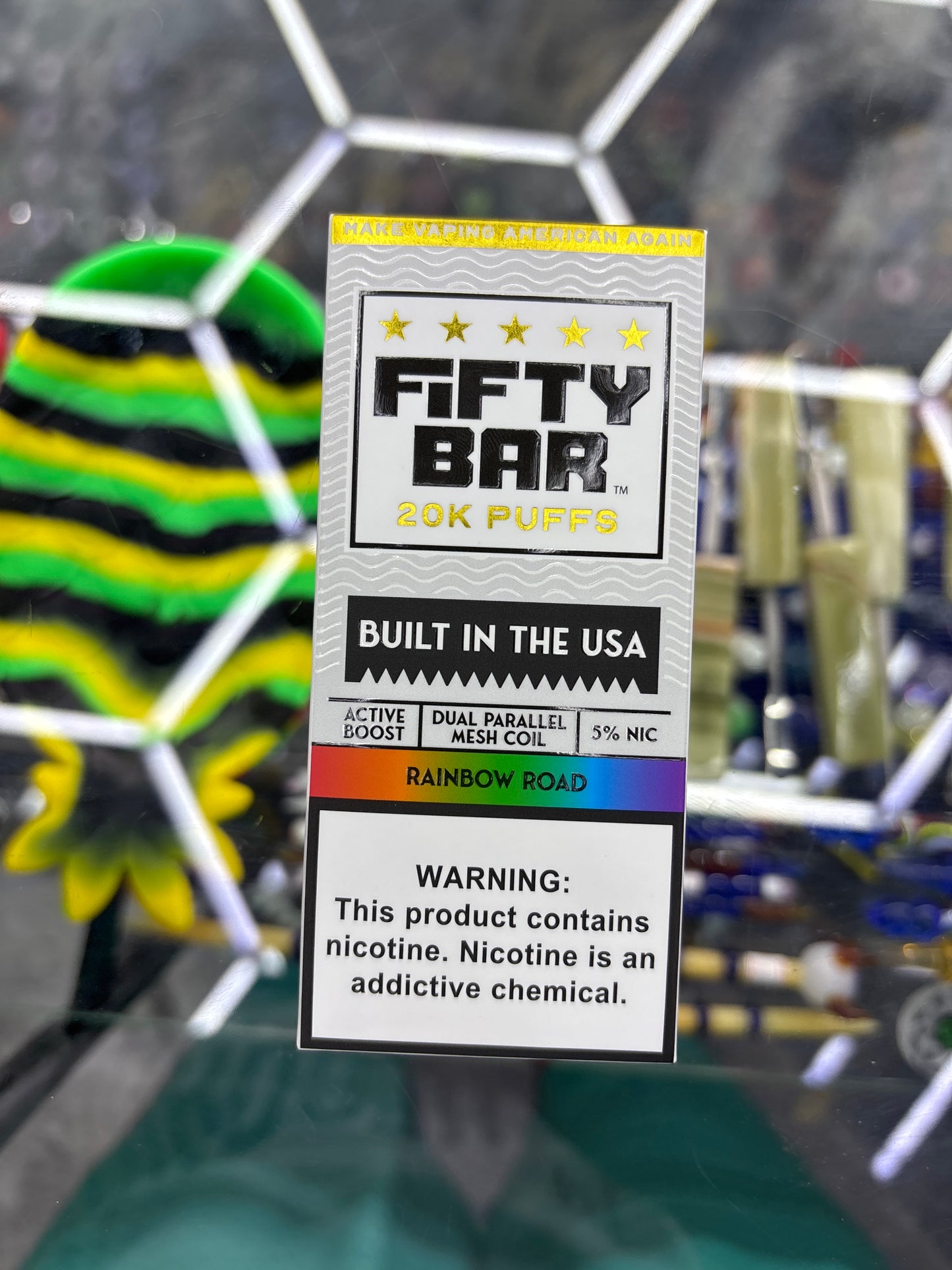Fifty bar 20K puff rainbow Road