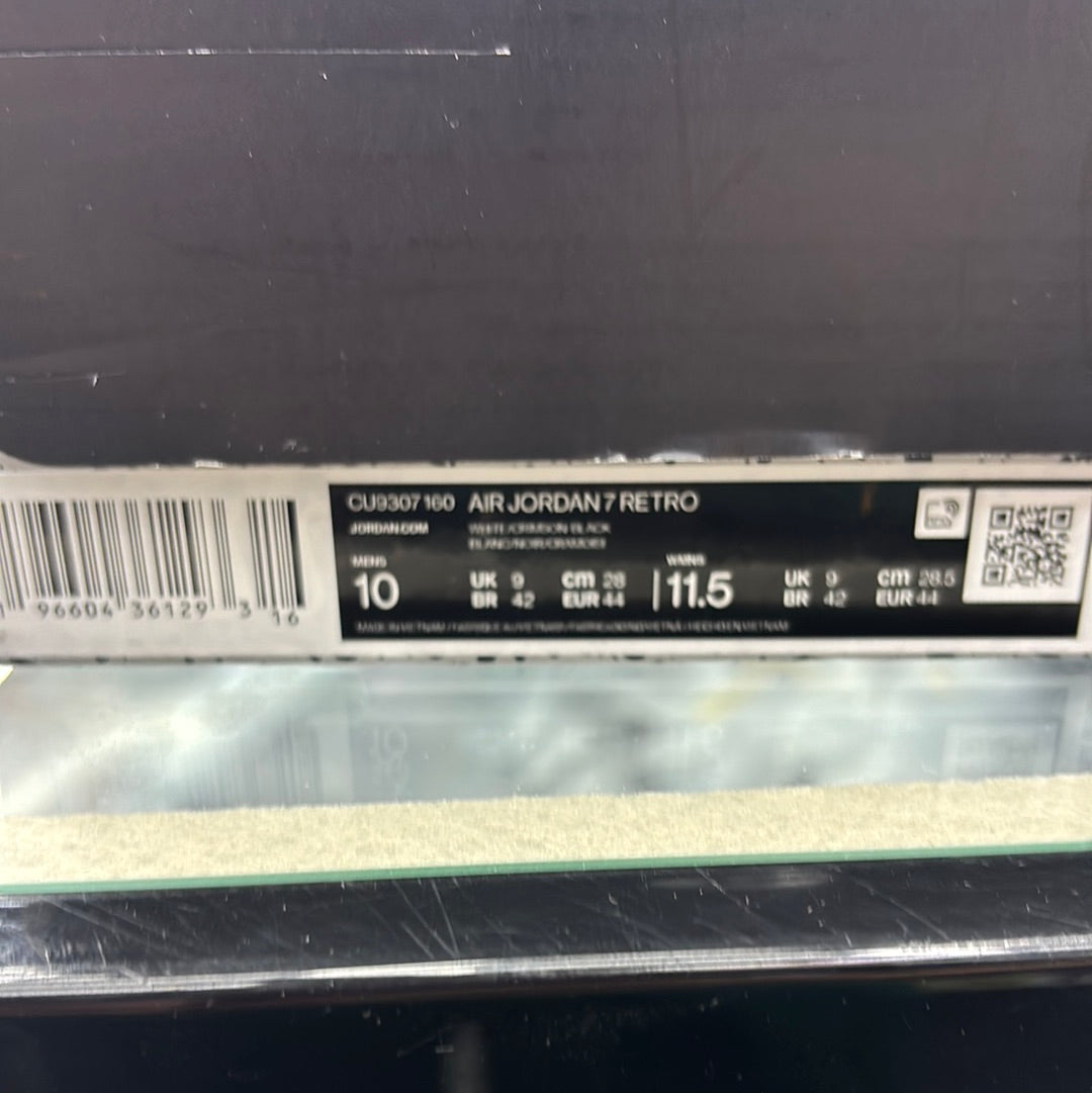 Air Jordan, seven retro white/Crimson black size 10m
