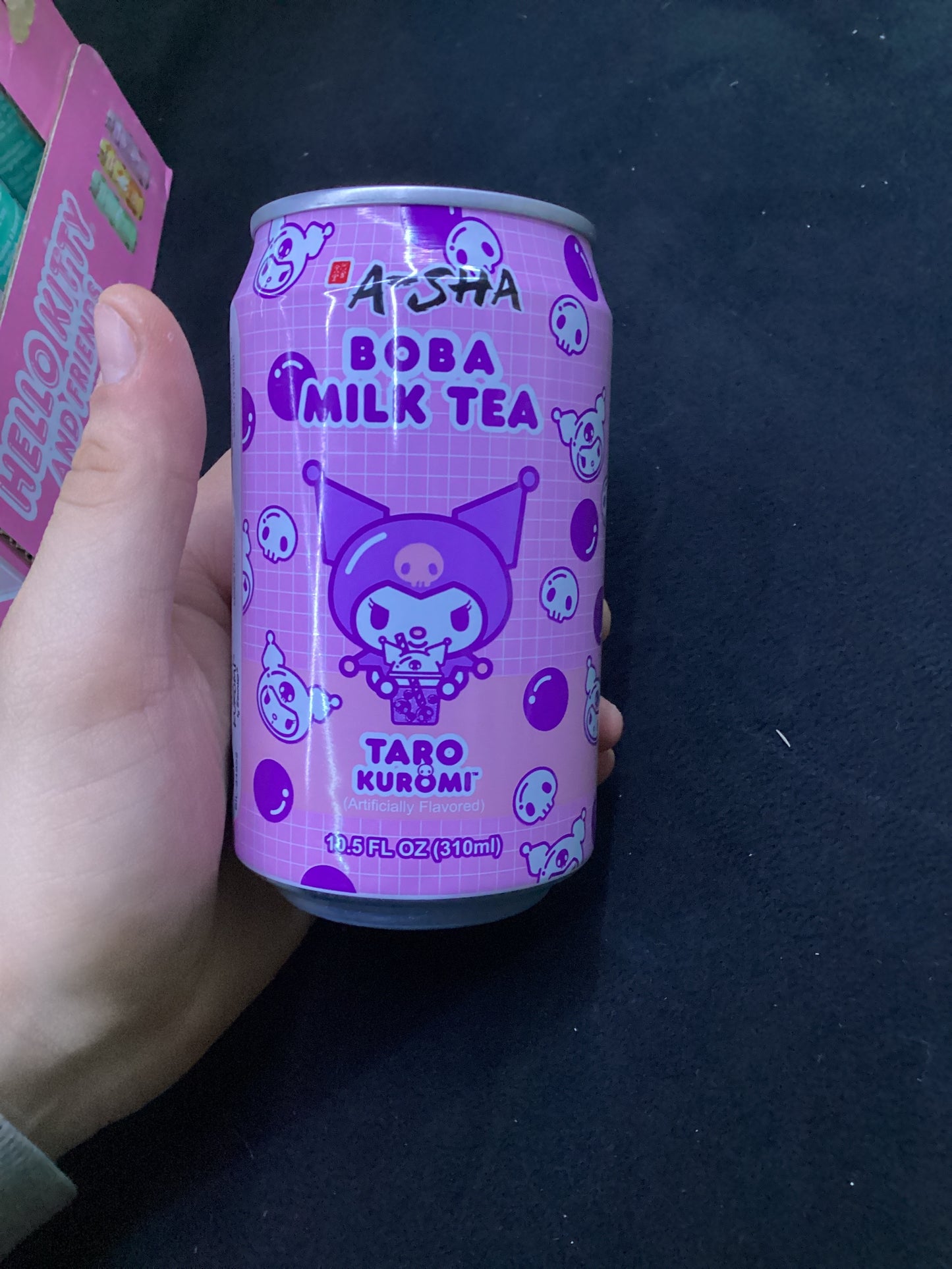 A-sha Hello kitty n friends boba milk tea taro kuromi