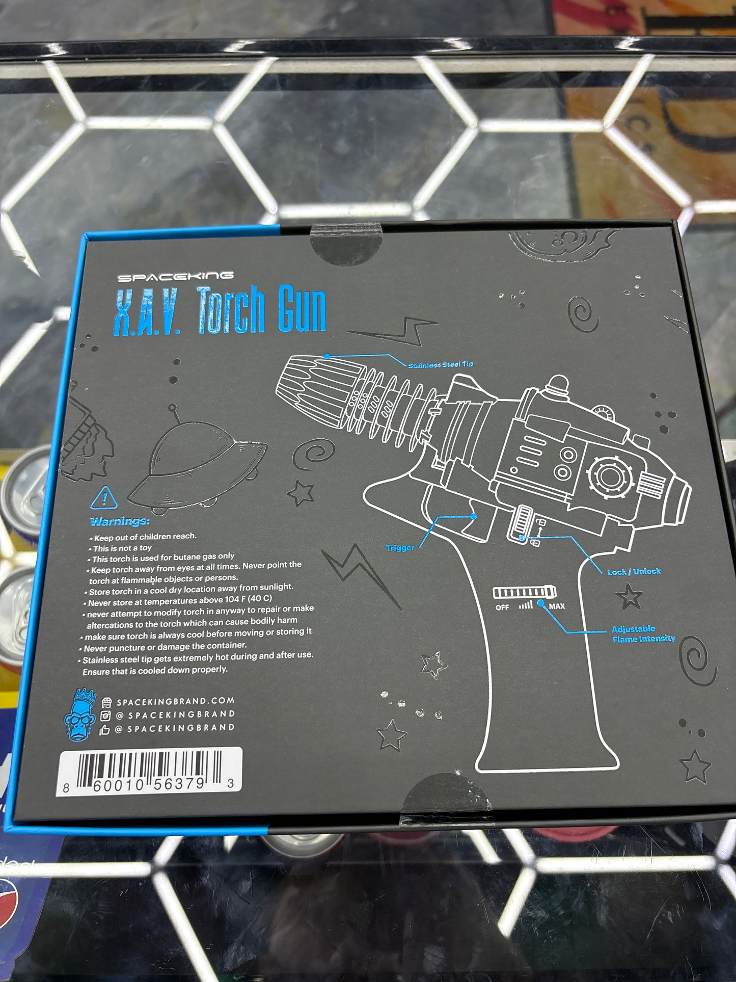 Space king XAV torch, gun blue