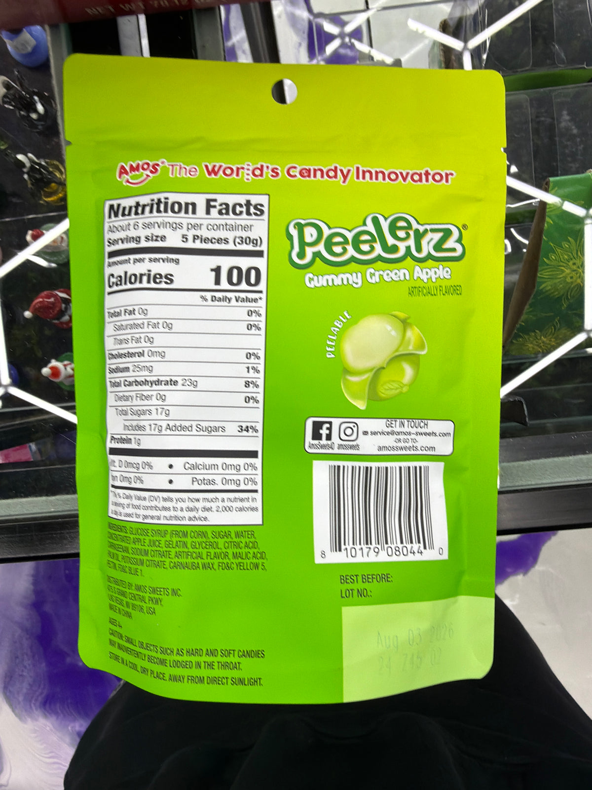 Peelerz Gummies 6oz Green Apple