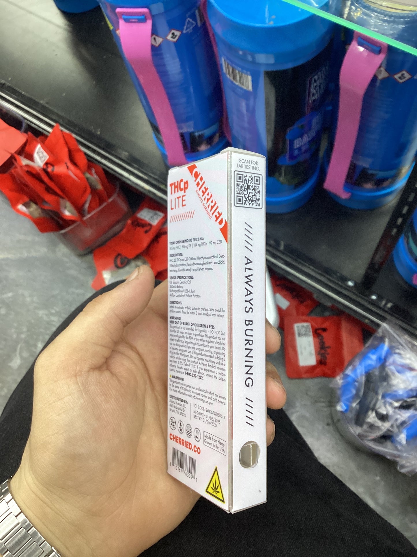 Cherries thcp lite 2g dispo Hi-octane hybrid