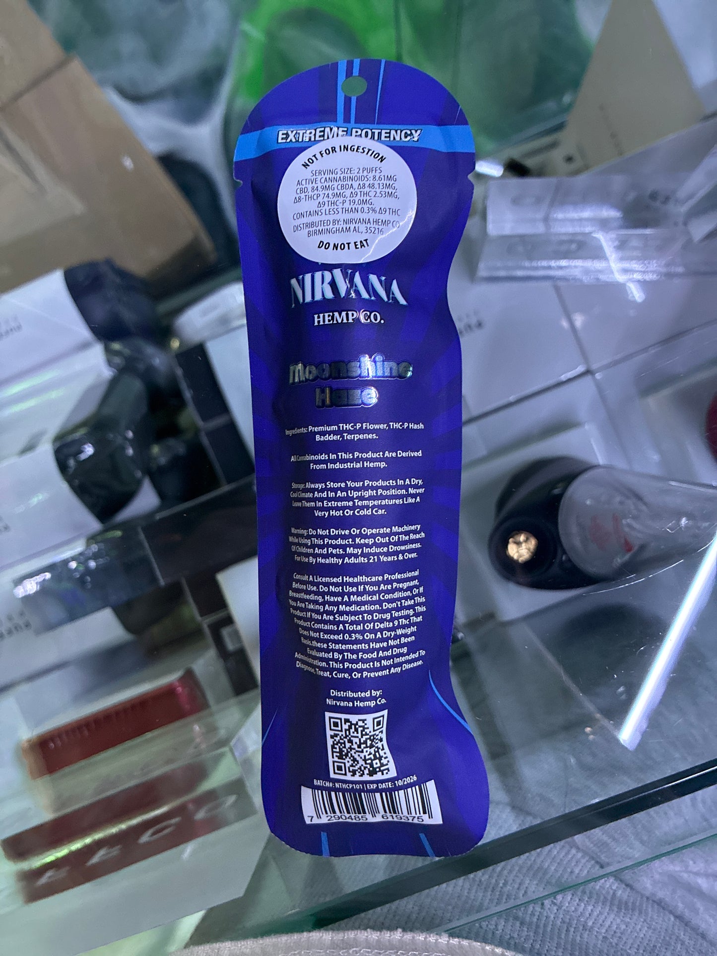 Nirvana thcp hash hole moonshine haze sativa hybrid 2.5g