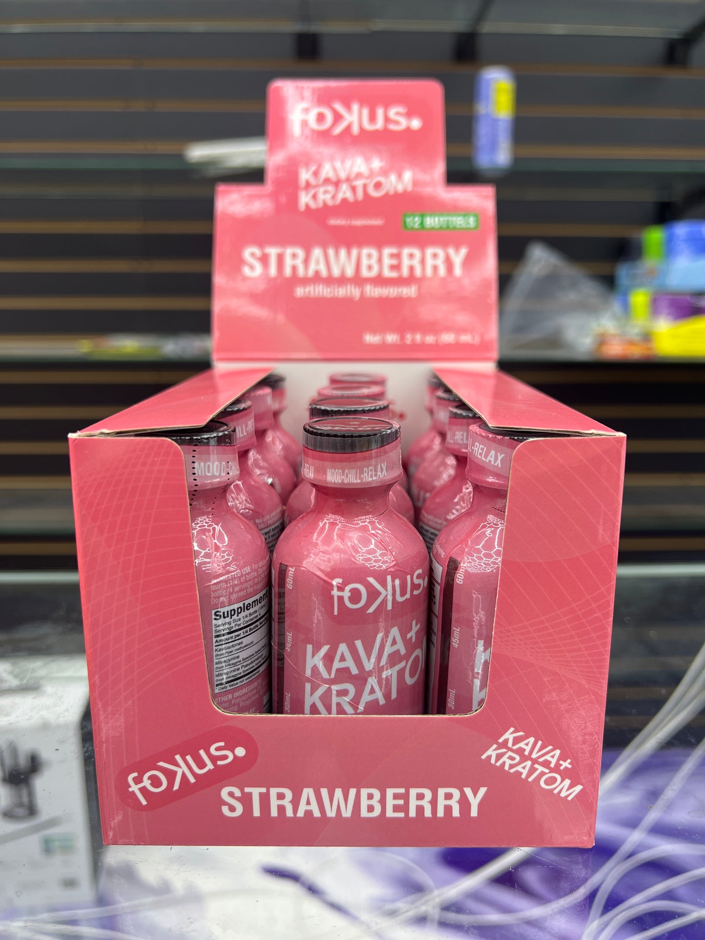 Fokus kava+kratom shots strawberry flavored 60ml