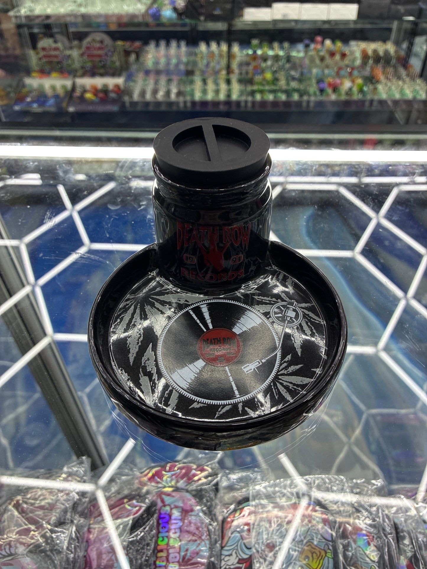 Deathrow records stash jar and ashtray