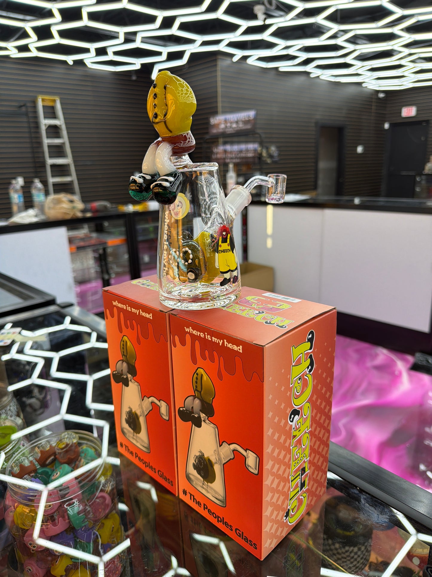 Cheech water pipe ch-366 yellow madness “where is my head”
