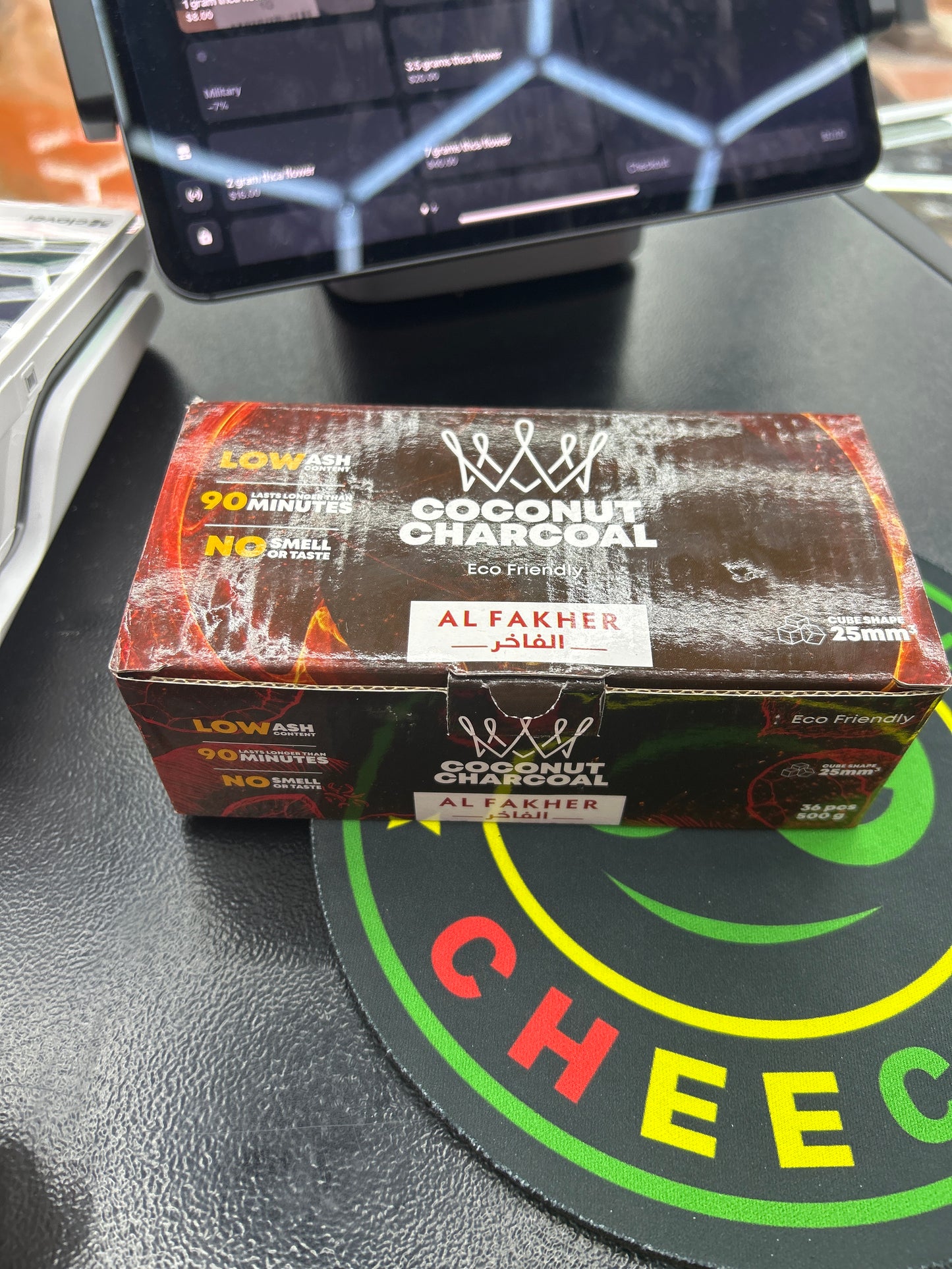 Al father Coconut charcoal 25mm cube size 36 pc