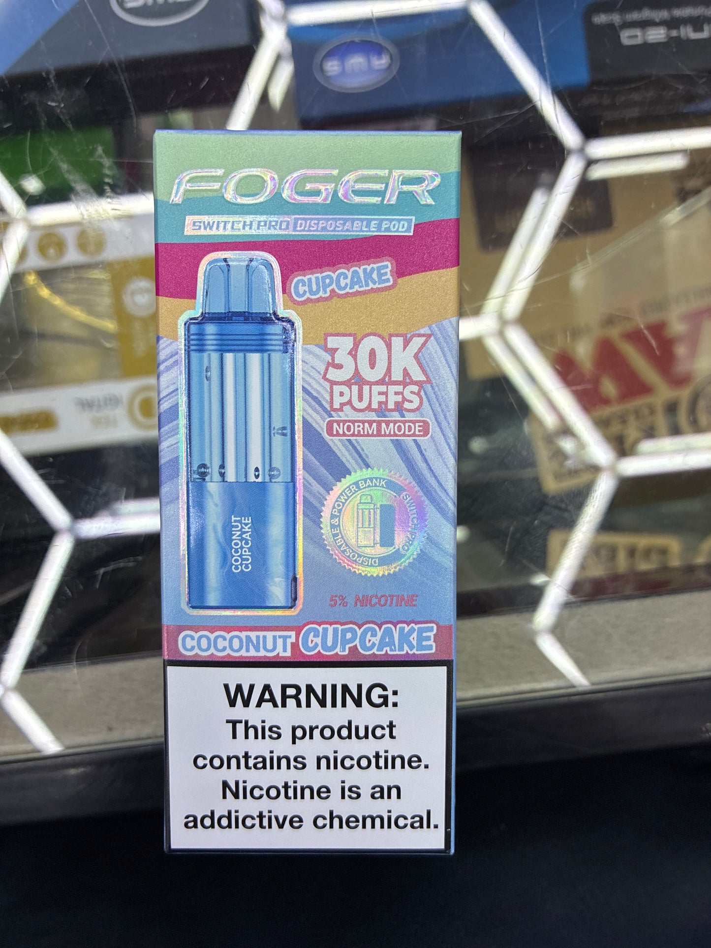 Fogger switch pro disposable pod 30k puffs coconut cupcake
