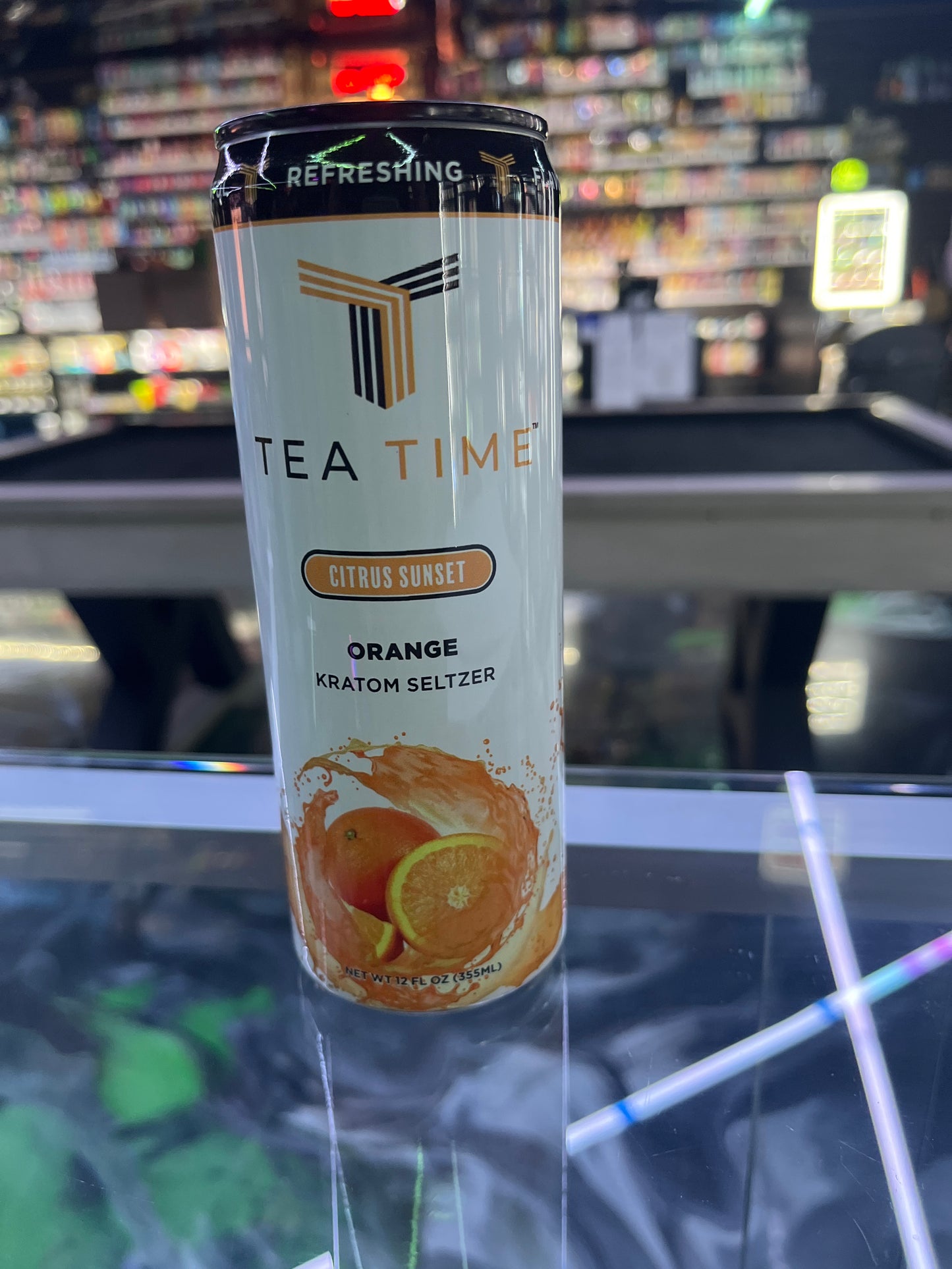 Tea time kratom seltzer orange