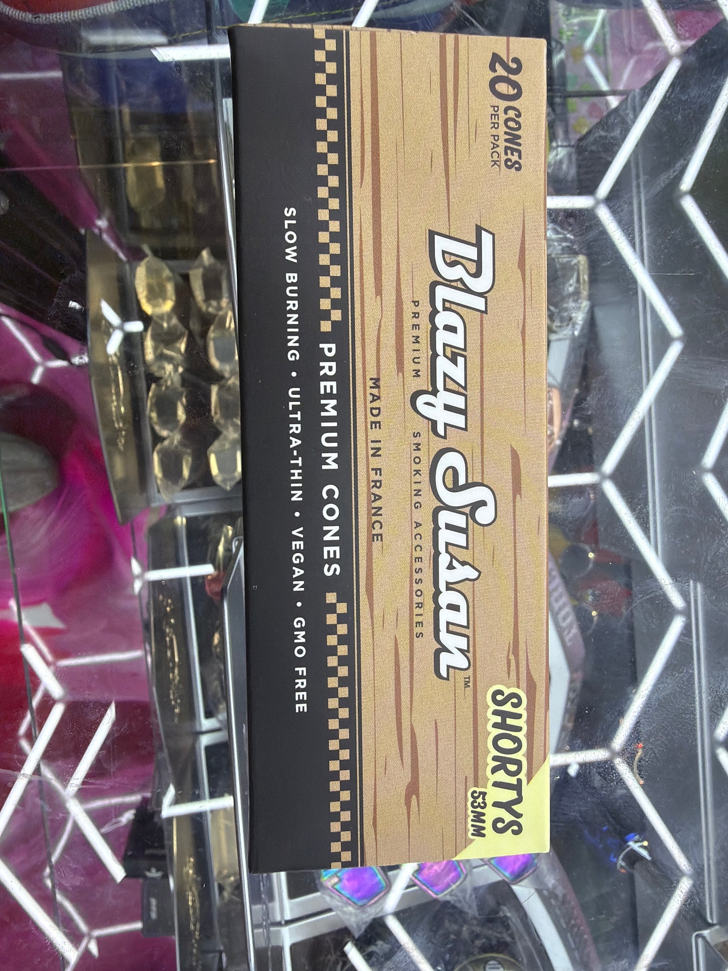 Blazy Susan shorty 53mm pre rolled cones 20ct