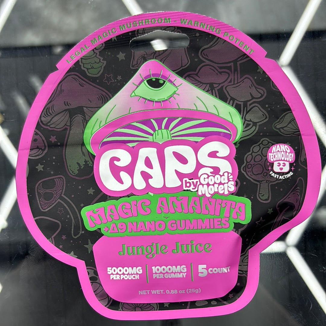 Caps, magical mushrooms, jungle juice, 5000 mg