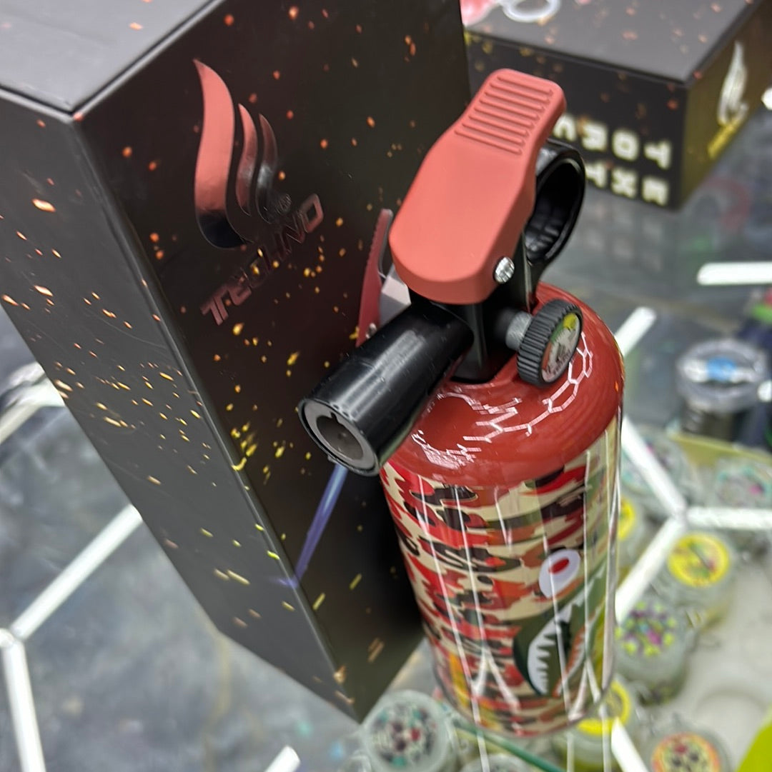 Extinguisher torch, red bape, techno torch