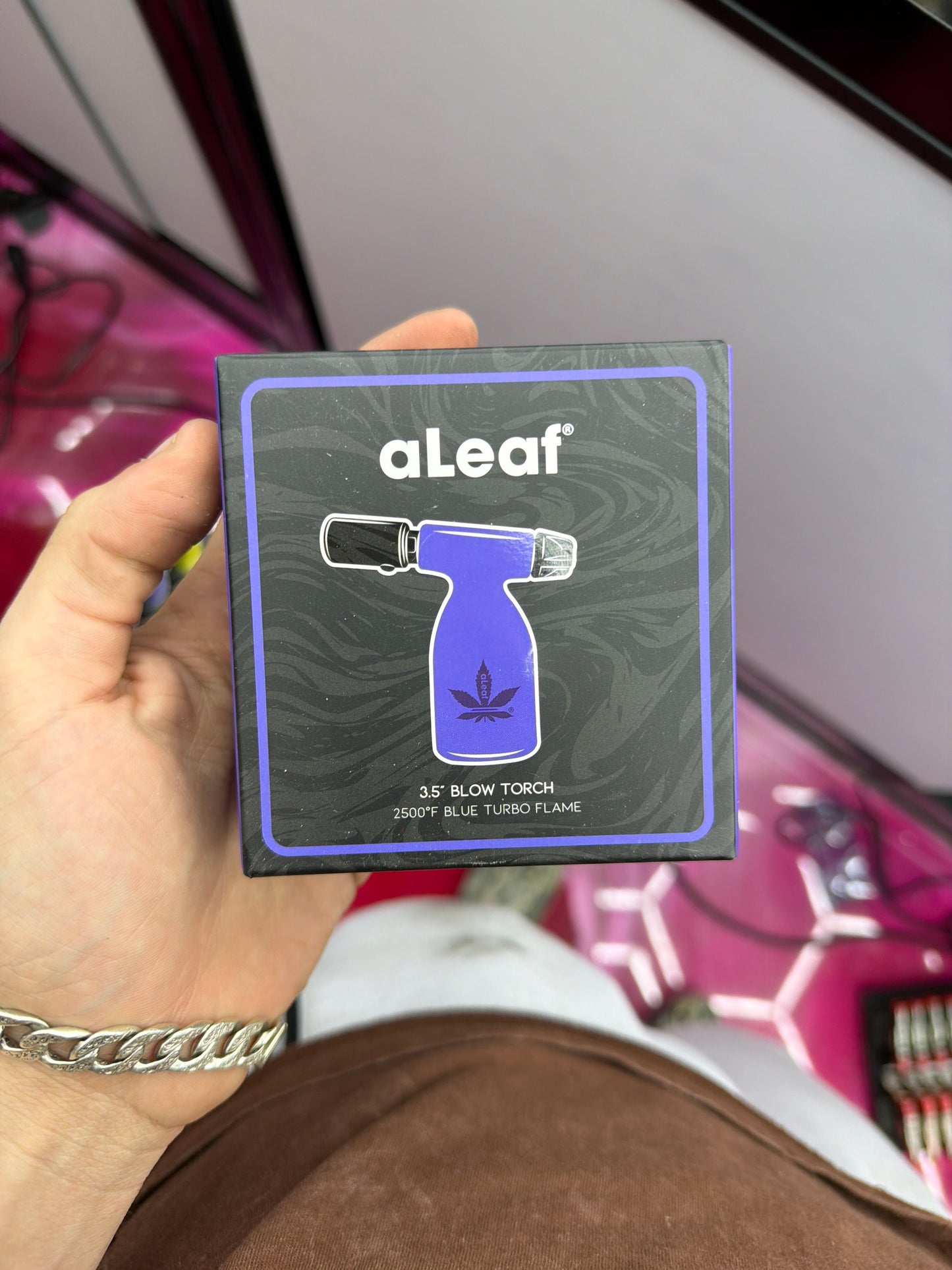 Aleaf torch 3.5” blow torch purple