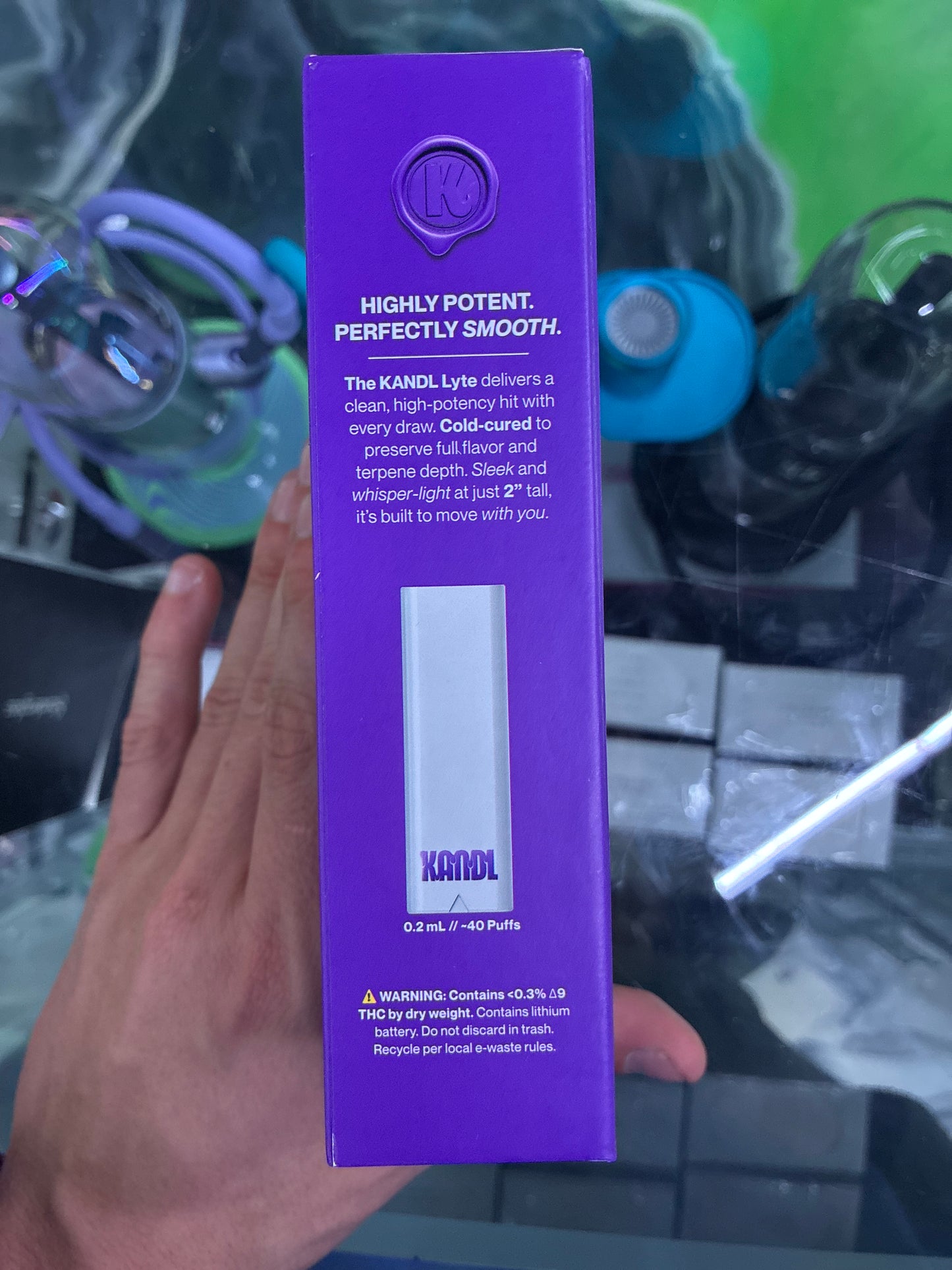 Kandl ritual kit concentrate vaporizer granddaddy purple indica