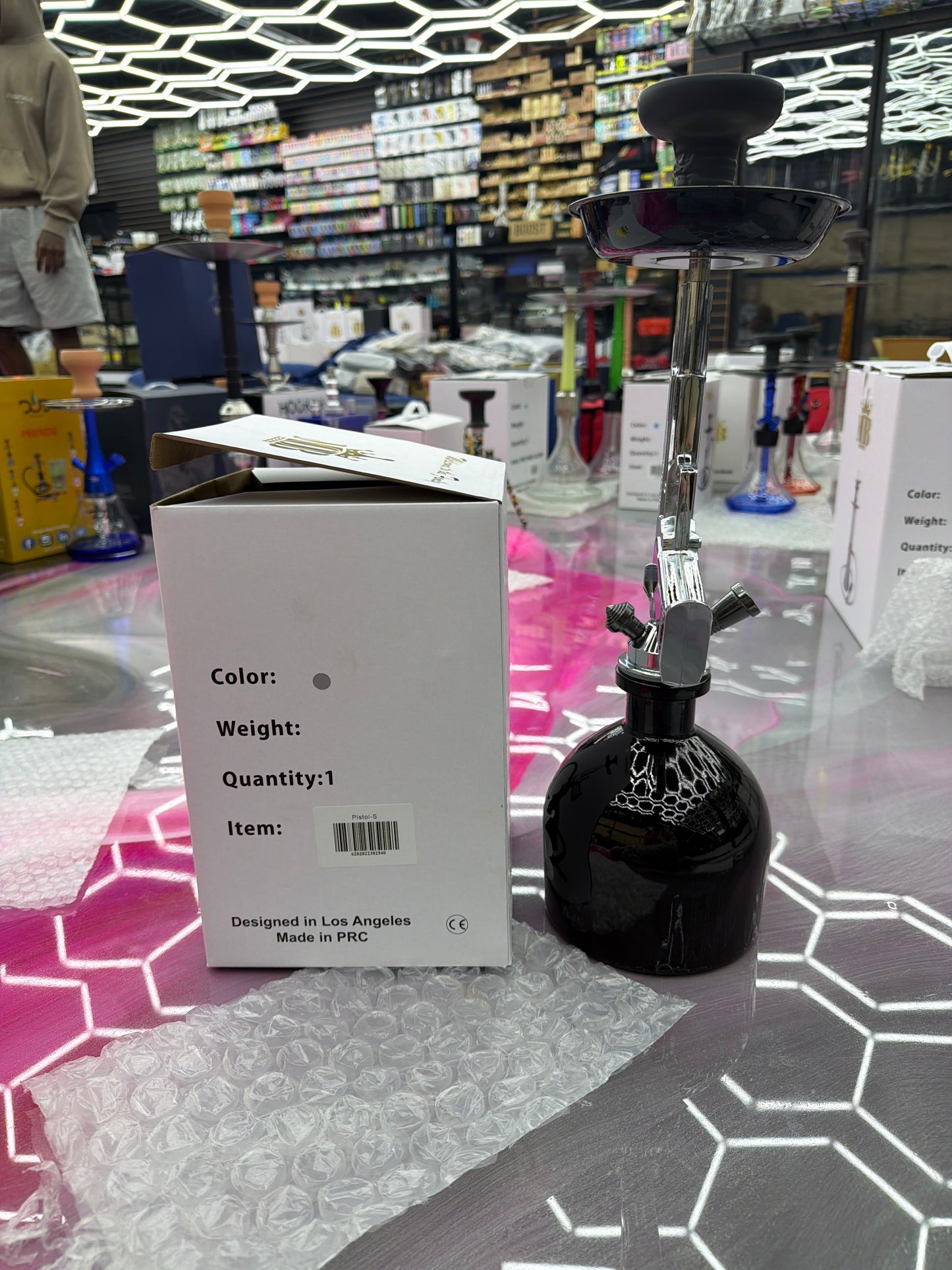 Mod hookah silver pistol