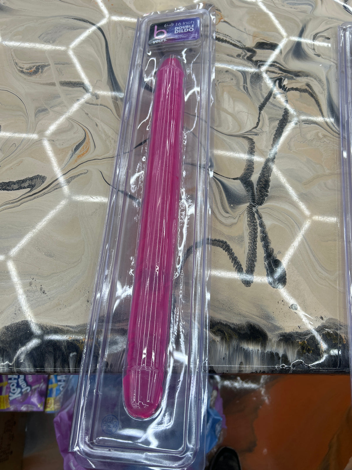 Blush adult novelty double dildo 16” hot pink