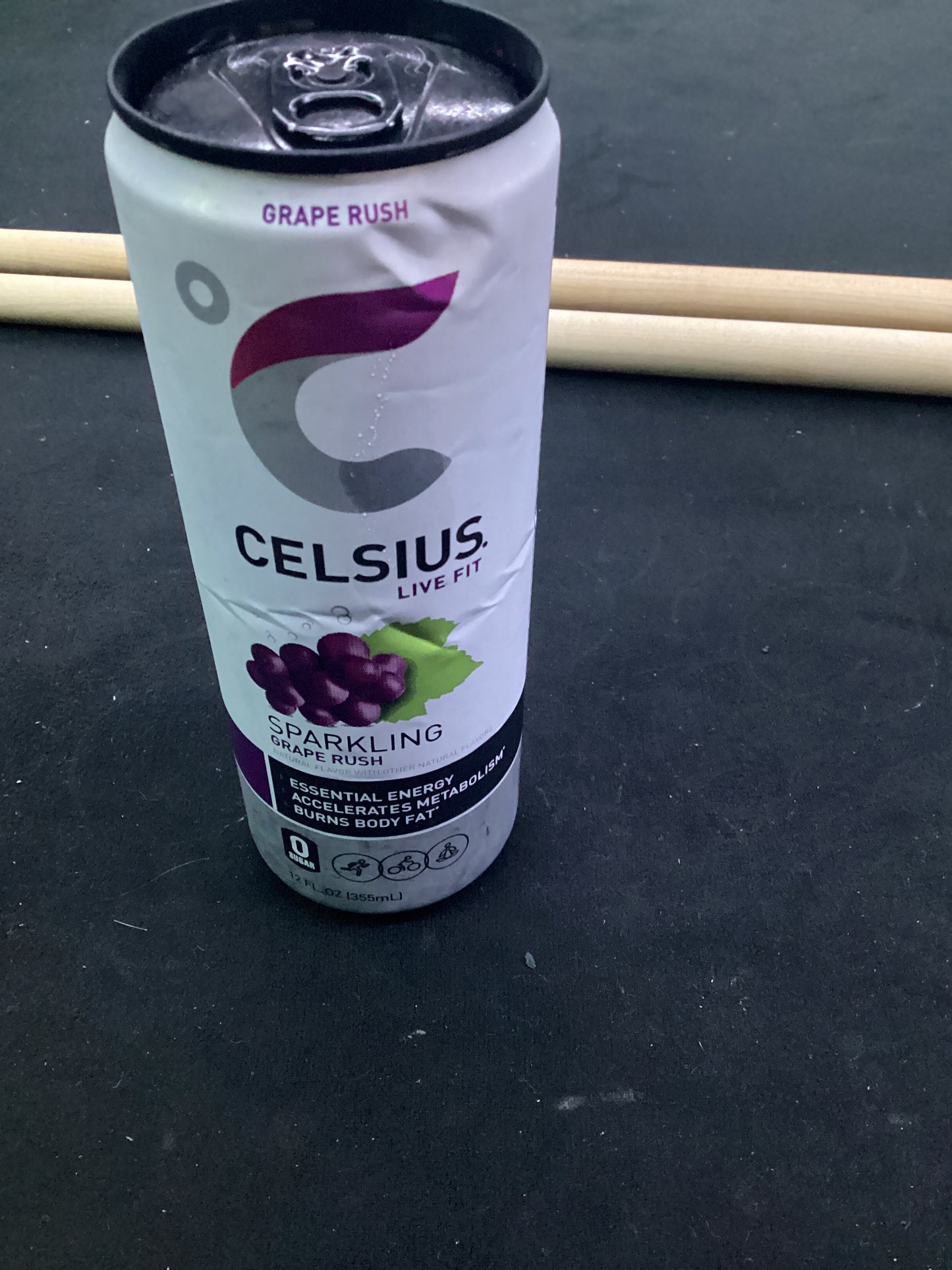 Celsius sparkling grape rush 12oz