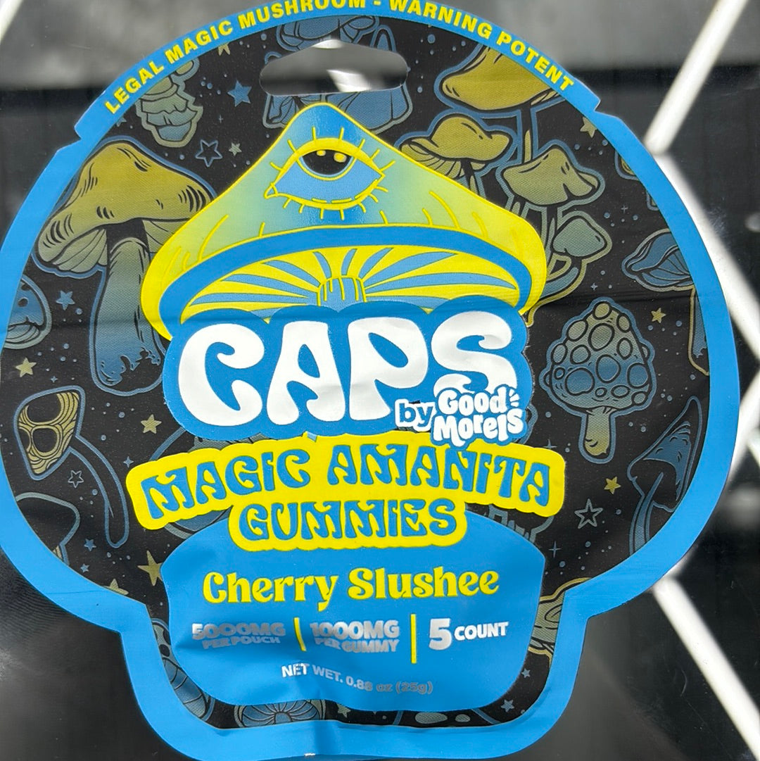 Caps, magical mushrooms, cherry slushy 5000 mg