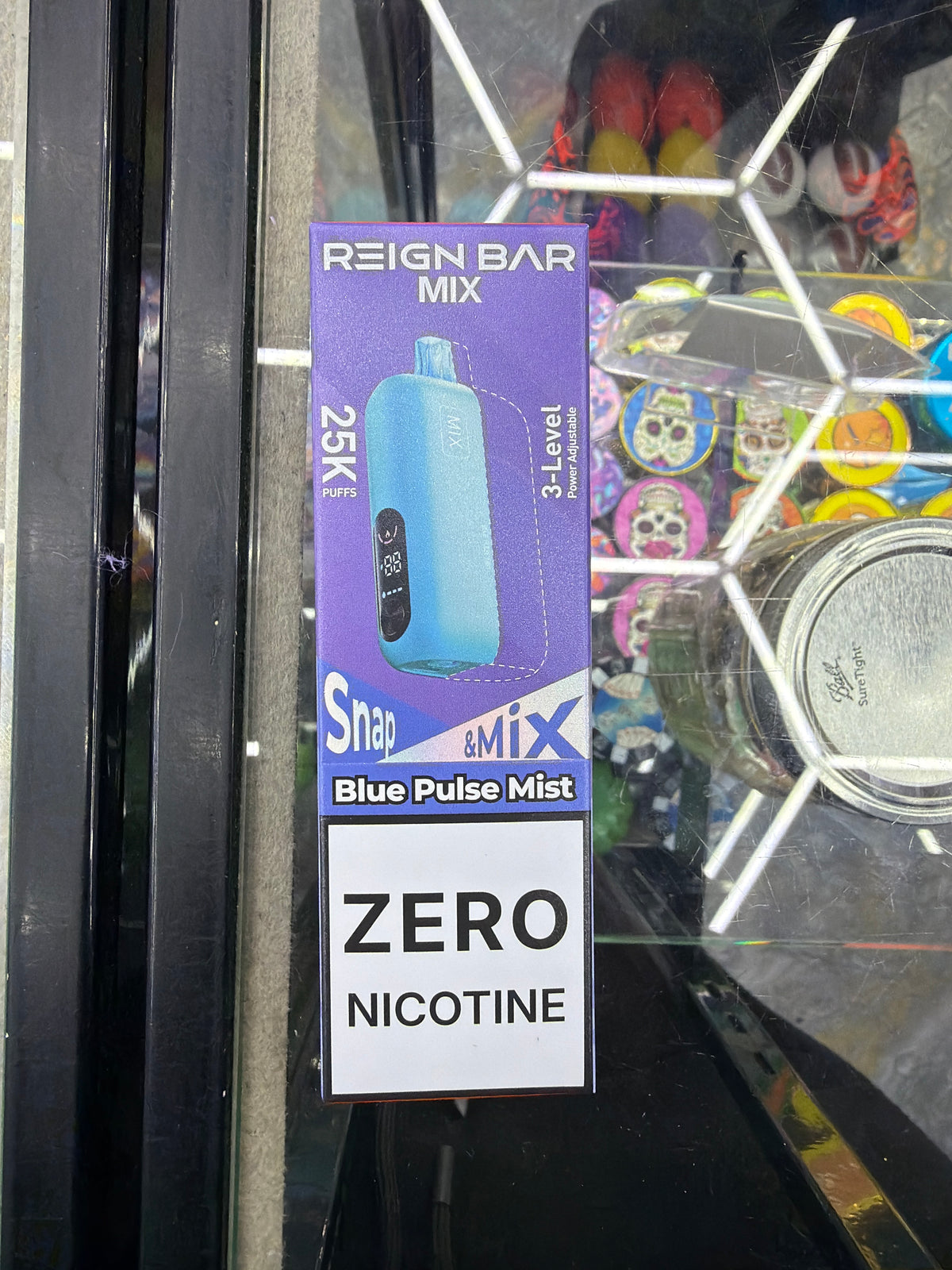 Reign bar palette snap & mix 25k puff Blue Pulse Mist Zero Nicotine