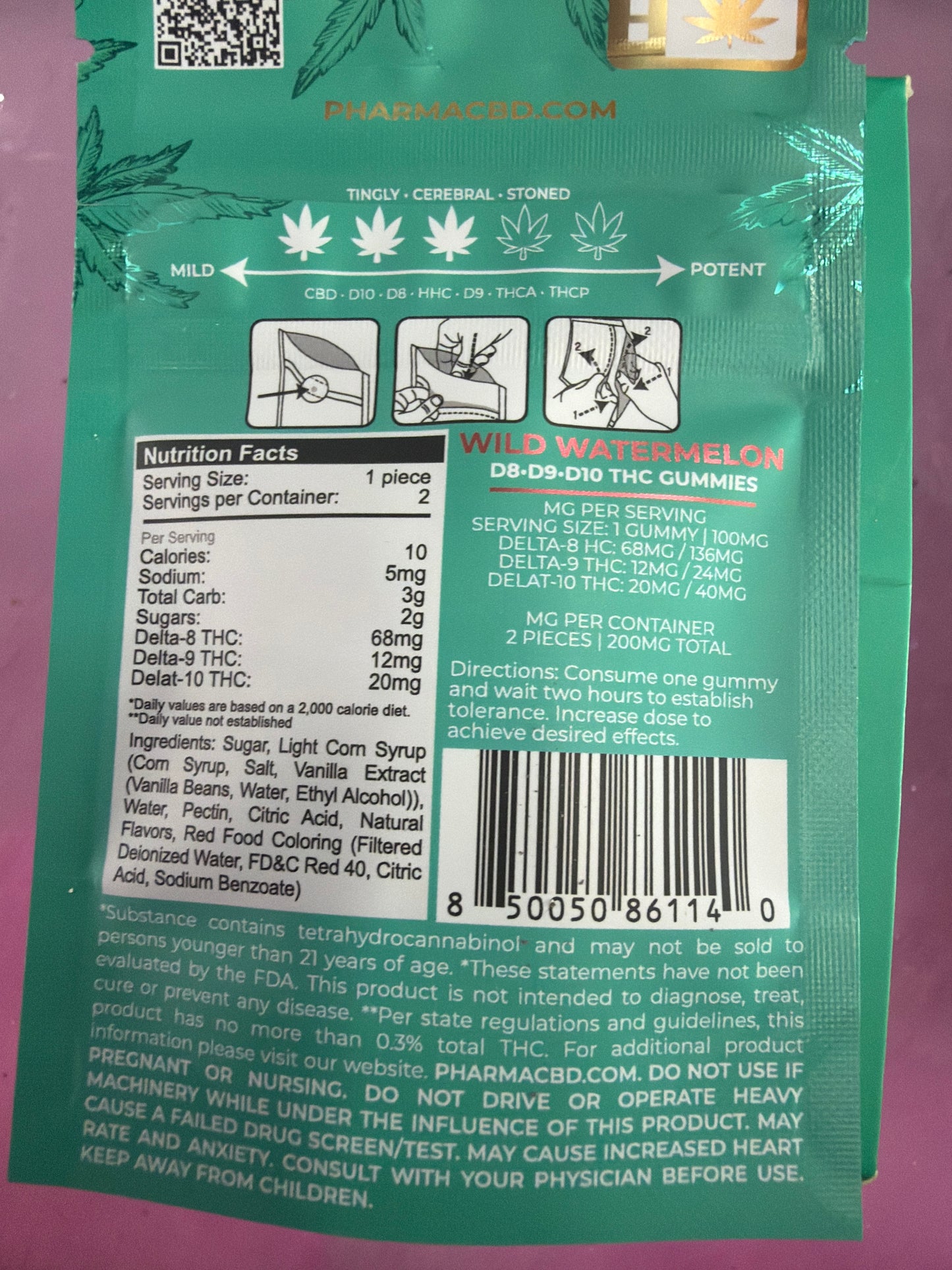 Pharma THC Euphoria Blend – Wild Watermelon